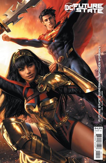 FUTURE STATE SUPERMAN WONDER WOMAN #1 (OF 2) CVR B JEREMY ROBERTS CARD STOCK VAR 01/13/21