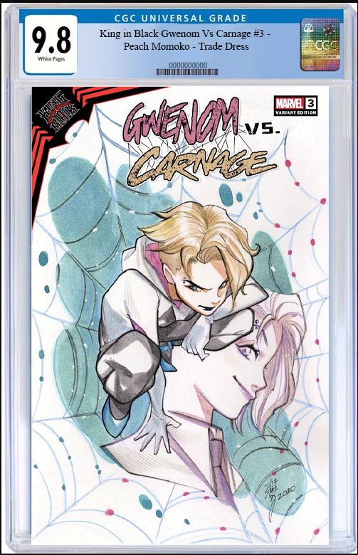 KING IN BLACK GWENOM VS CARNAGE #3 PEACH MOMOKO EXCLUSIVE CGC 9.8