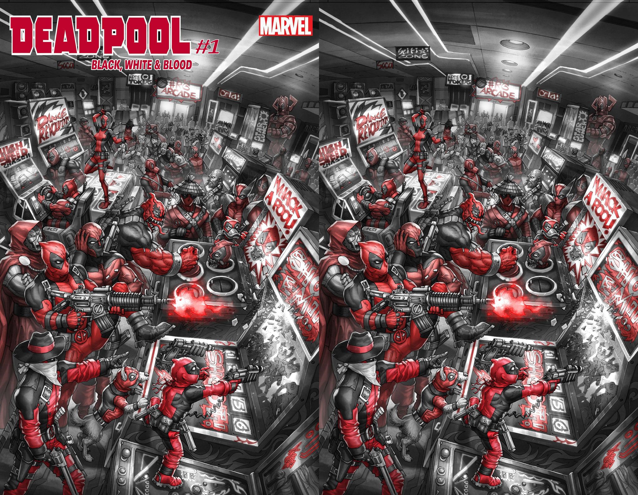 DEADPOOL BLACK WHITE & BLOOD #1 ALAN QUAH "DEADPOOL CORPS" EXCLUSIVE VARIANT