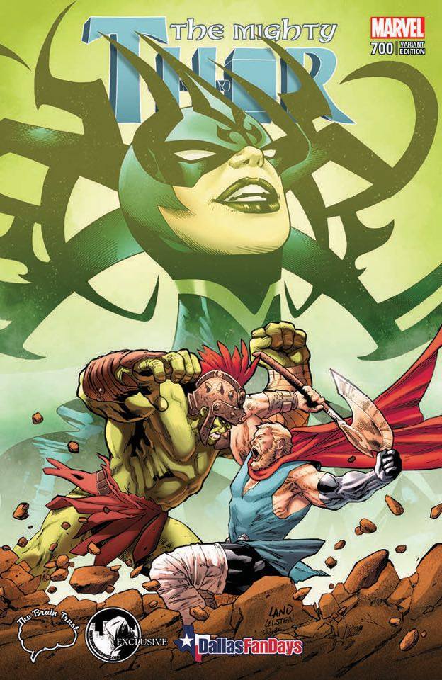THE MIGHTY THOR #700 UNKNOWN COMIC BOOKS & THE BRAIN TRUST EXCLUSIVE SET