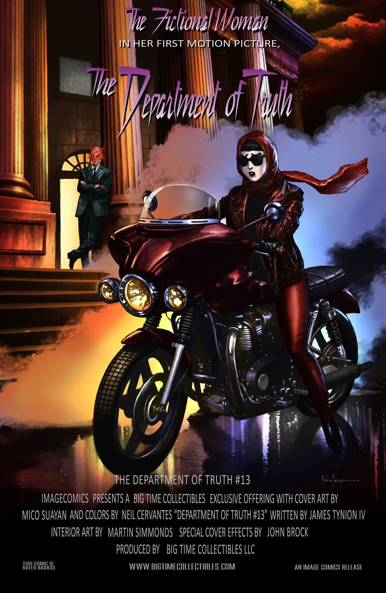 DEPARTMENT OF TRUTH #13 MICO SUAYAN PURPLE RAIN EXCLUSIVE HOMAGE VARIANT