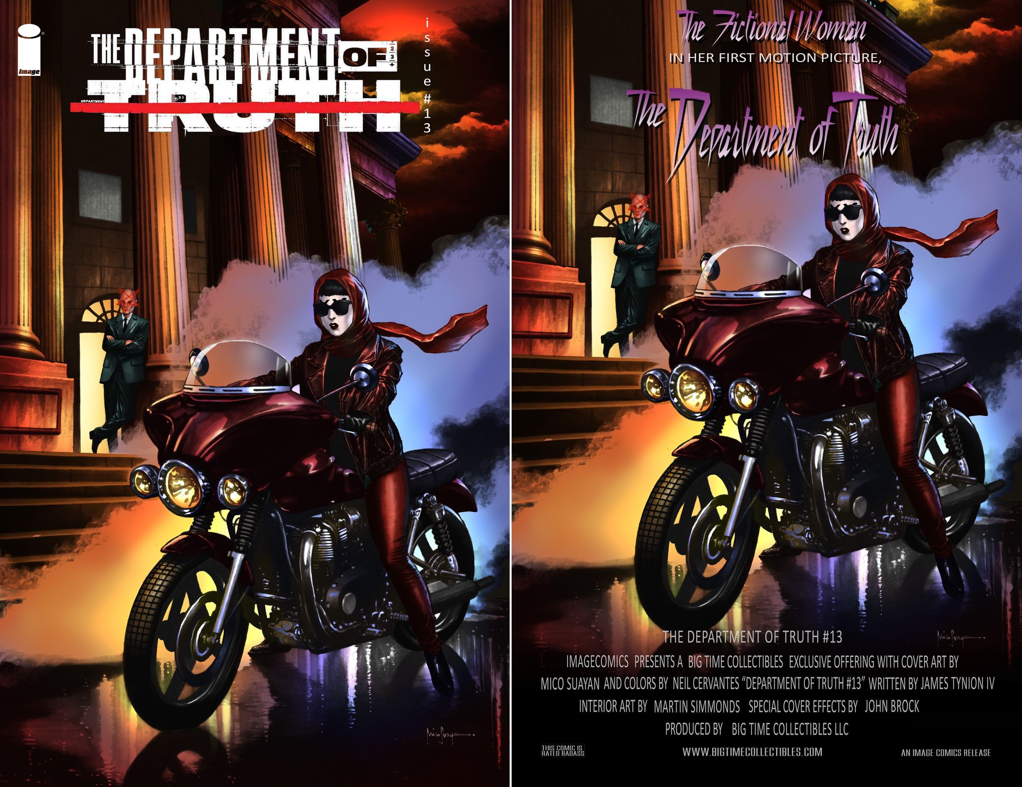 DEPARTMENT OF TRUTH #13 MICO SUAYAN PURPLE RAIN EXCLUSIVE HOMAGE VARIA