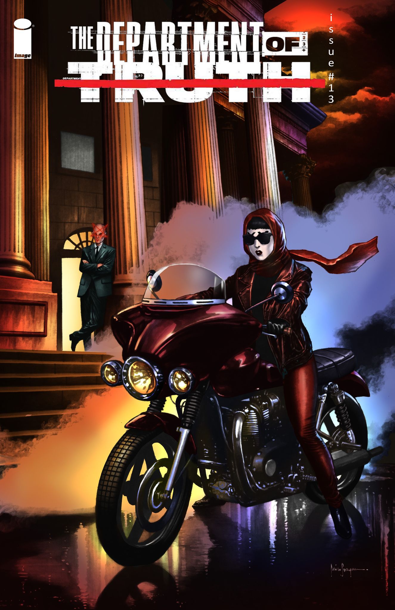 DEPARTMENT OF TRUTH #13 MICO SUAYAN PURPLE RAIN EXCLUSIVE HOMAGE VARIANT