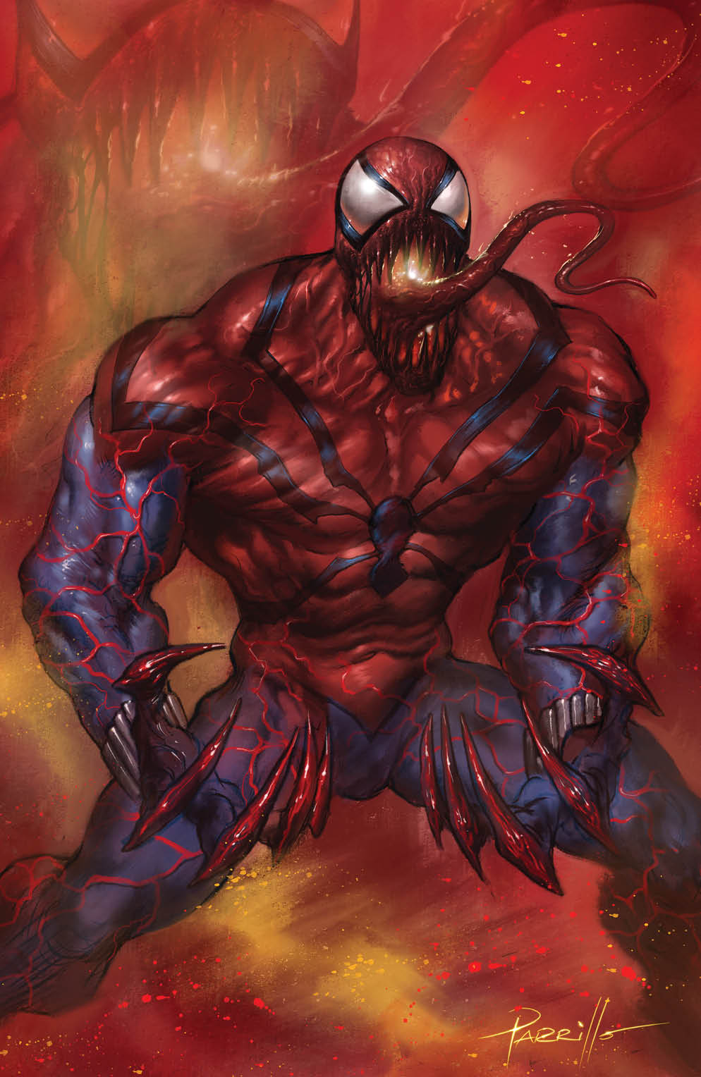 10/27/2021 AMAZING SPIDER-MAN #77 LUCIO PARRILLO EXCLUSIVE CARNAGIZED VARIANT
