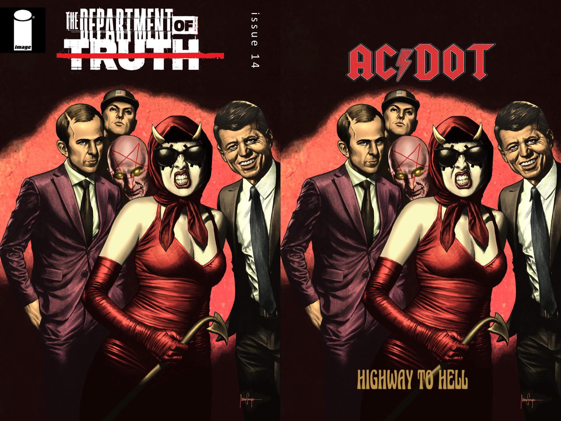 DEPARTMENT OF TRUTH #14 MICO SUAYAN "HIGHWAY TO HELL" EXCLUSIVE VARIANT