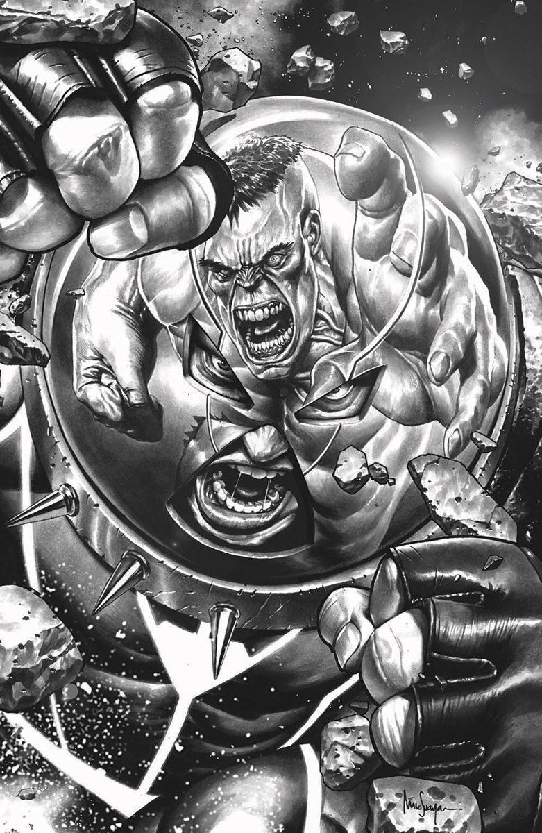 JUGGERNAUT #1 MICO SUAYAN EXCLUSIVE GREYSCALE VIRGIN VARIANT