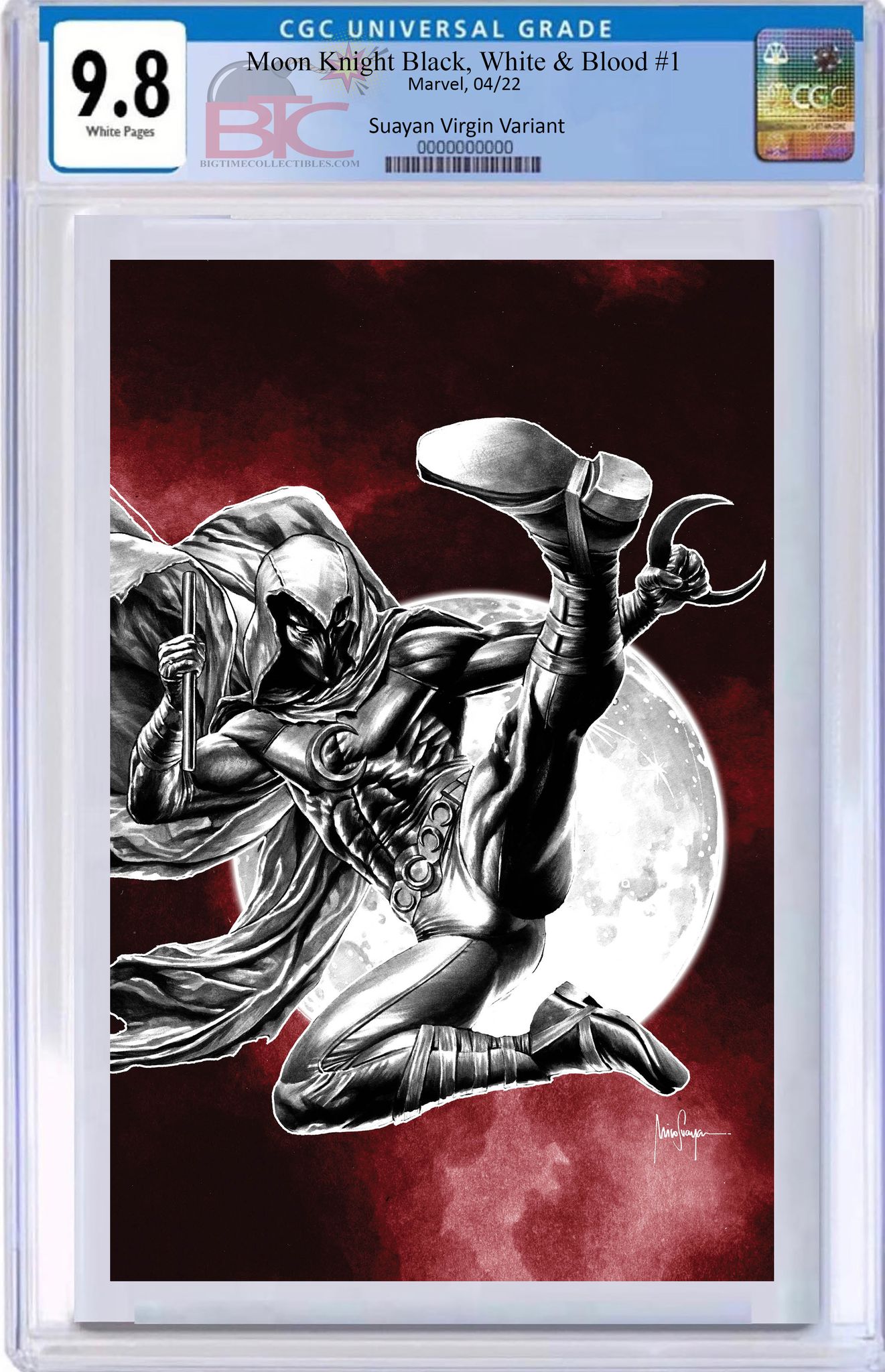 MOON KNIGHT: BLACK, WHITE & BLOOD 1 MICO SUAYAN EXCLUSIVE VARIANT OPTIONS