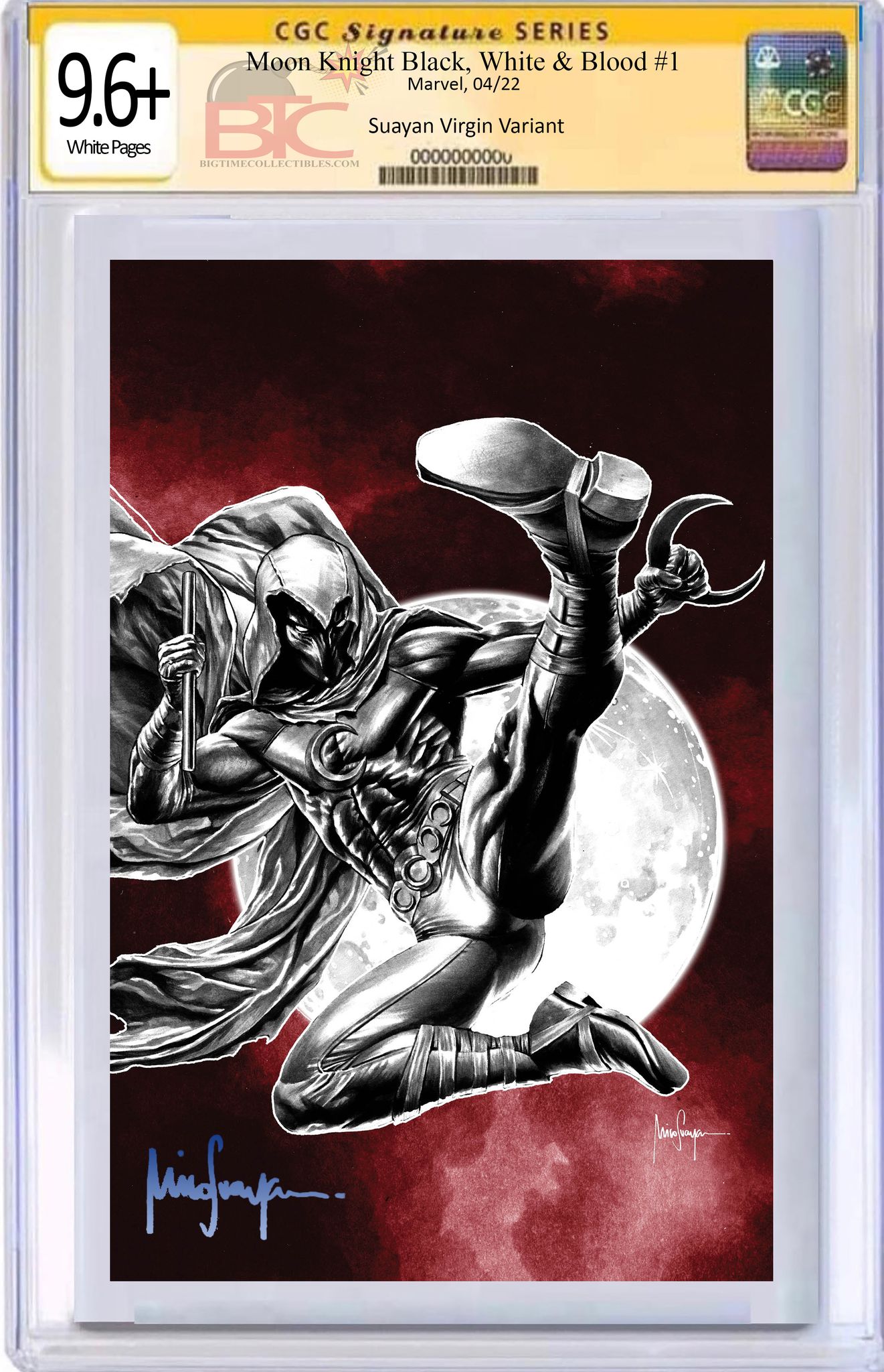 MOON KNIGHT: BLACK, WHITE & BLOOD 1 MICO SUAYAN EXCLUSIVE VARIANT OPTIONS