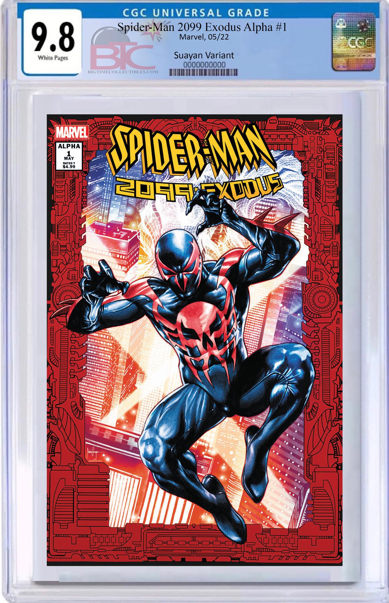 SPIDER-MAN 2099: EXODUS ALPHA #1 MICO SUAYAN EXCLUSIVE HOMAGE VARIANT OPTIONS