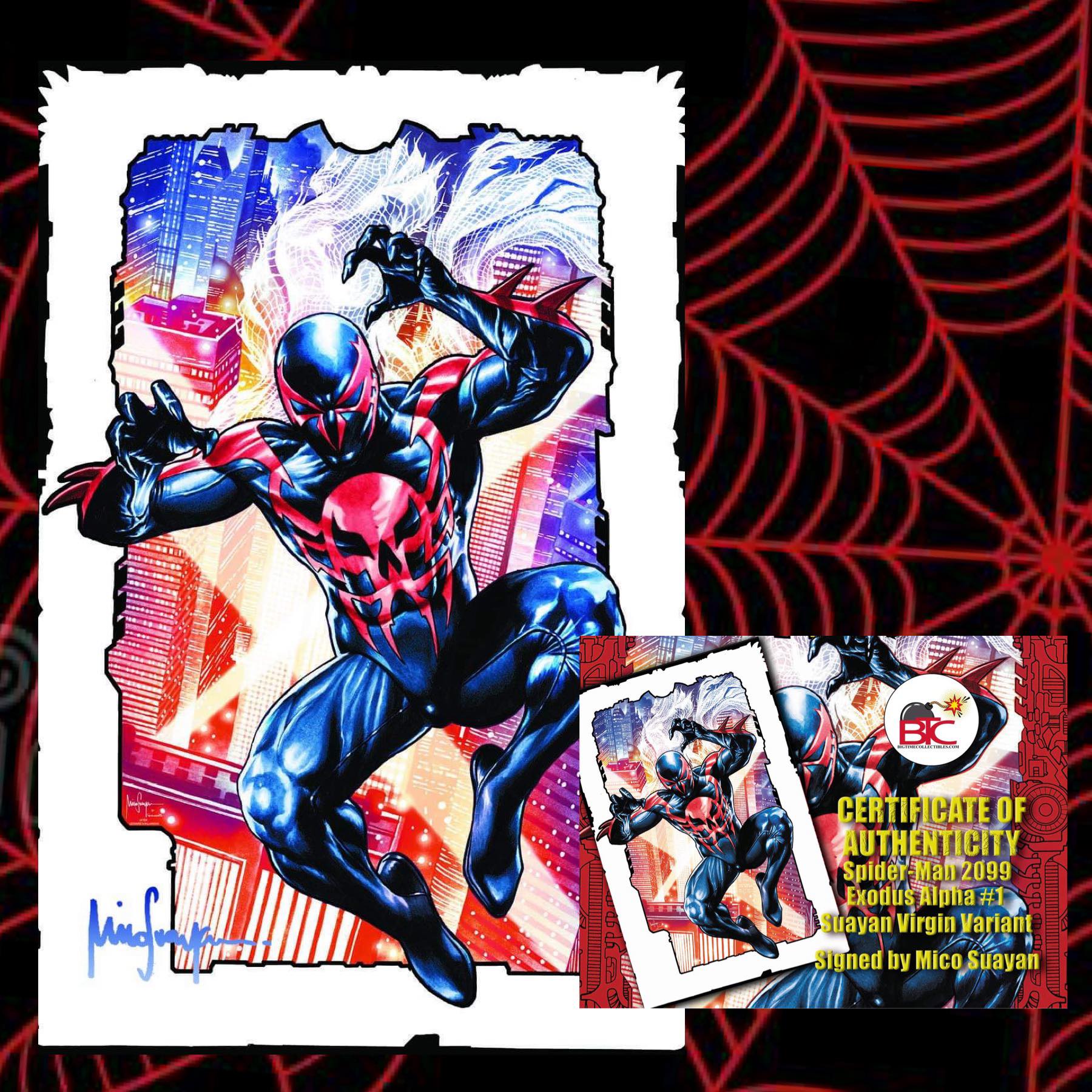 SPIDER-MAN 2099: EXODUS ALPHA #1 MICO SUAYAN EXCLUSIVE HOMAGE VARIANT OPTIONS