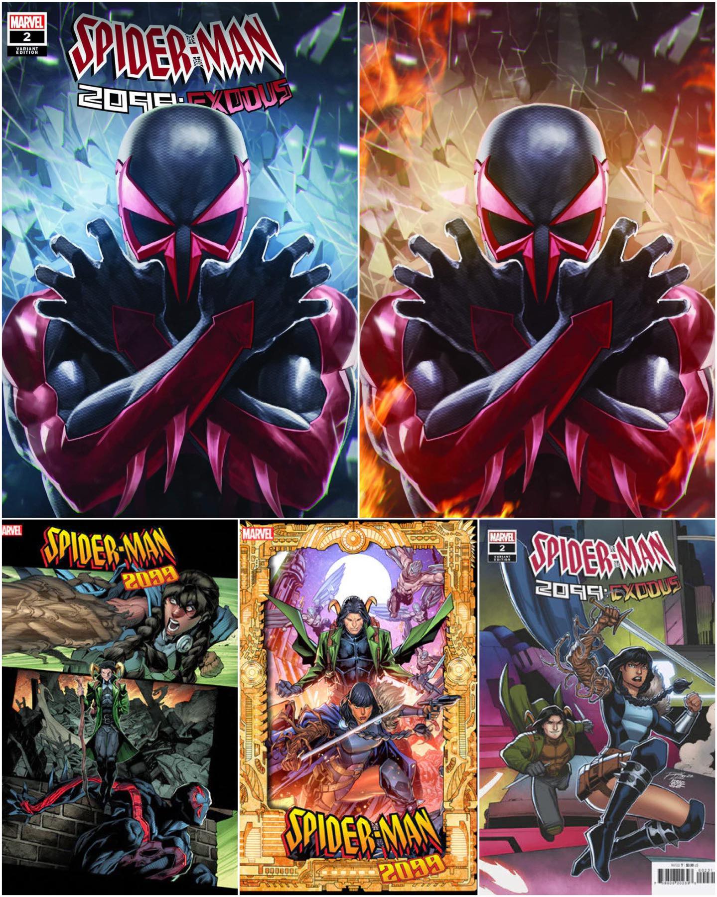 06/15/2022 SPIDER-MAN 2099: EXODUS 2 BTC ULTIMATE 5-PACK BUNDLE