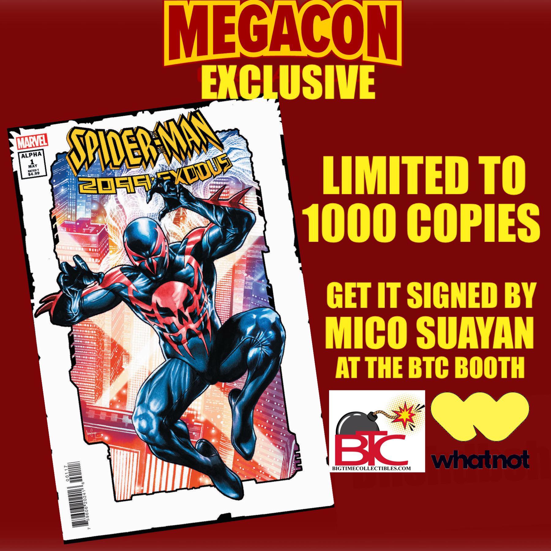 SPIDER-MAN 2099 EXODUS ALPHA #1 MEGACON 2022 EXCLUSIVE HOMAGE TO TOYBIZ AF COMIC VARIANT (M30)(M208)