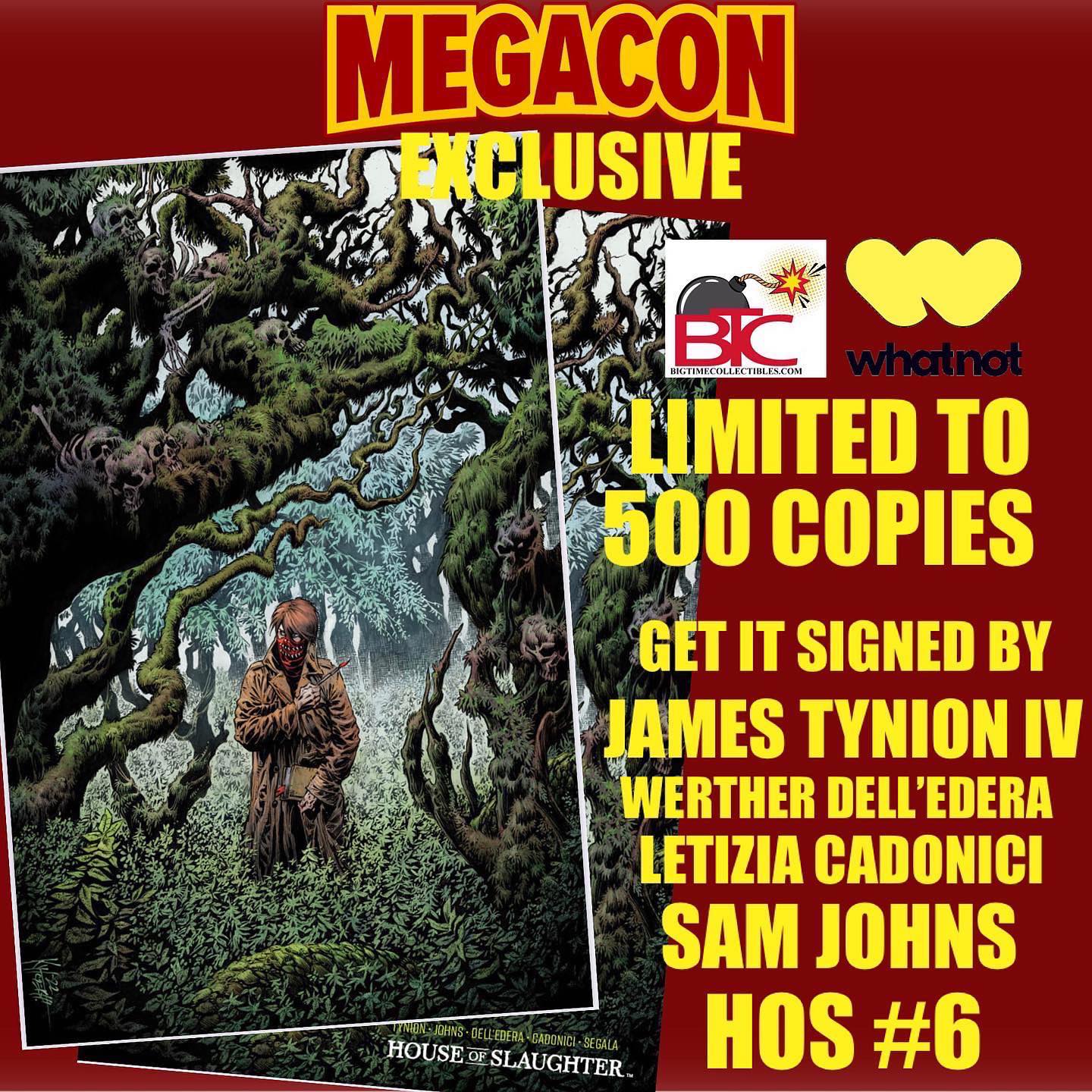 HOUSE OF SLAUGHTER #6 KYLE HOTZ MEGACON 2022 EXCLUSIVE COVER SET (I1)