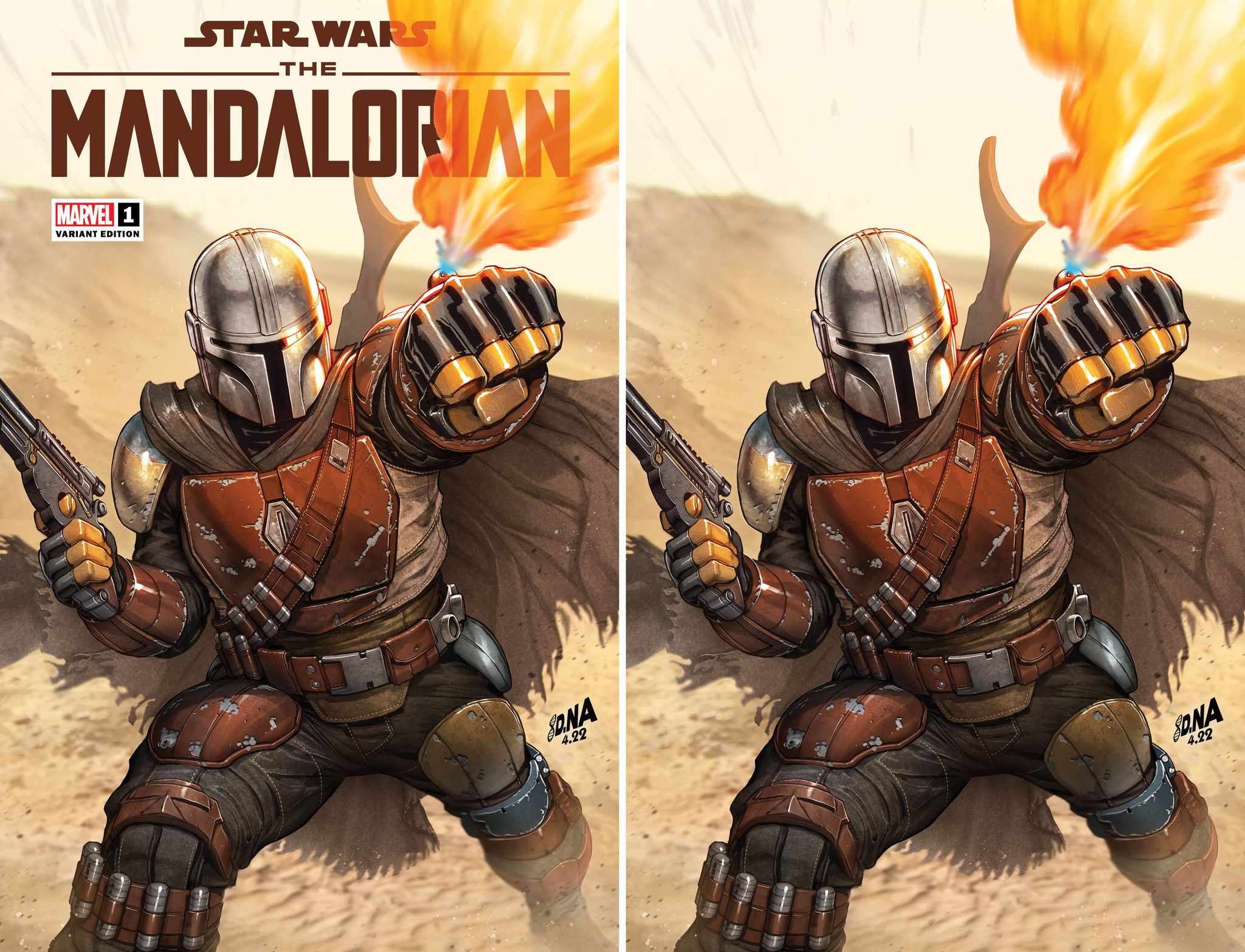 07/13/2022 STAR WARS THE MANDALORIAN 1 DAVID NAKAYAMA EXCLUSIVE VARIANT OPTIONS (M20)