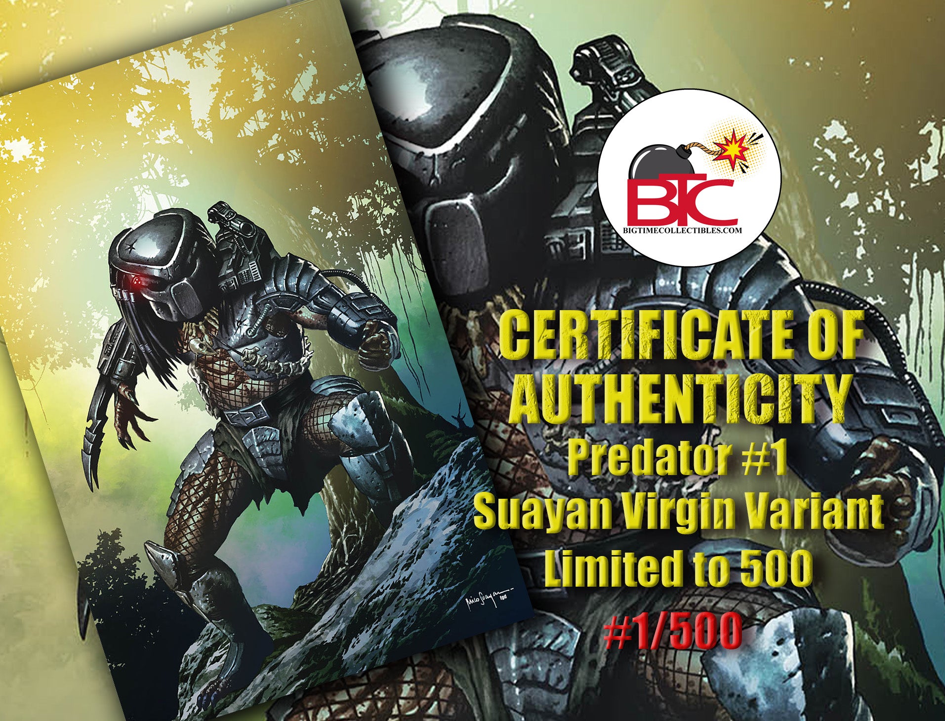 PREDATOR 1 MICO SUAYAN EXCLUSIVE VARIANT RAW COPY OPTIONS