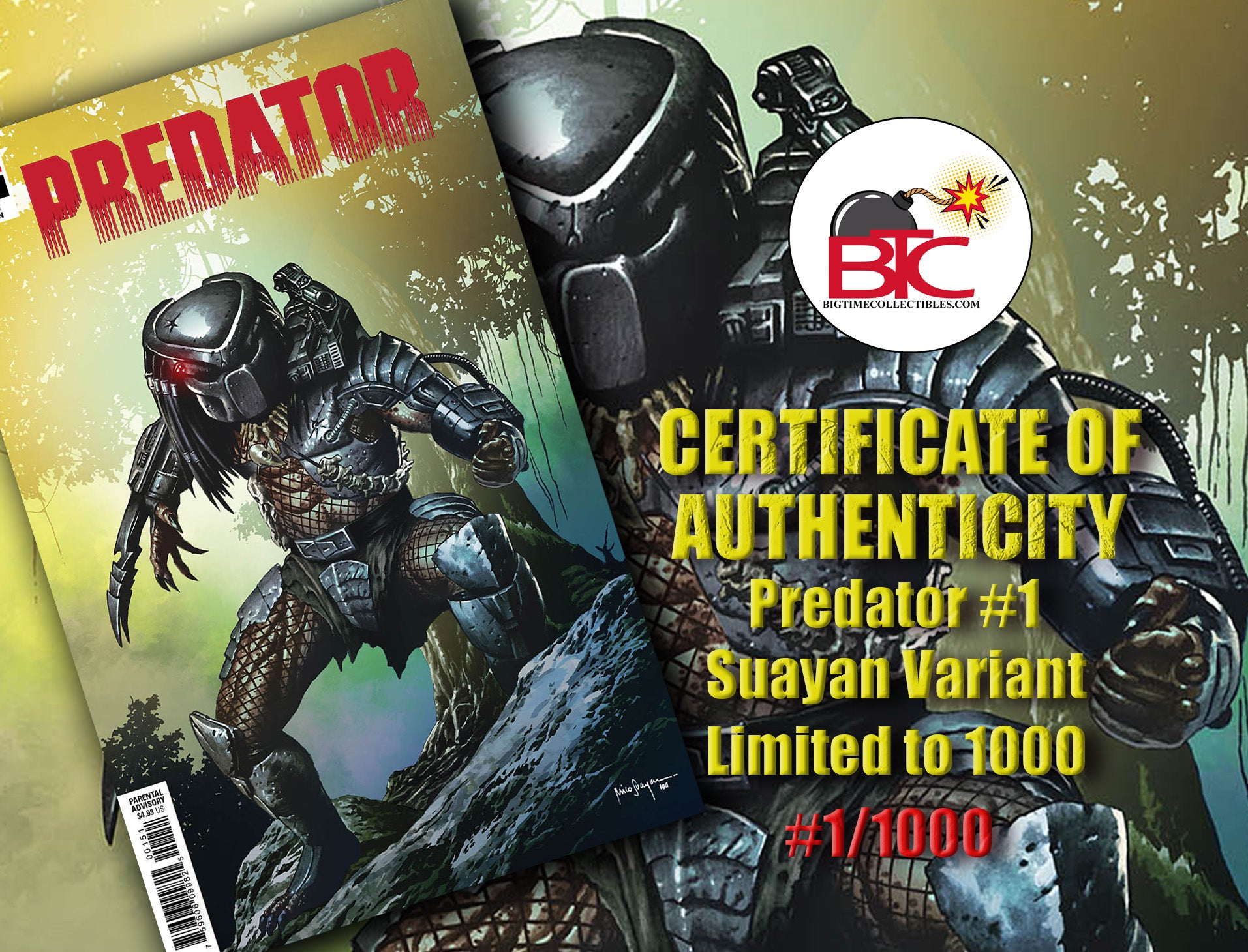 PREDATOR 1 MICO SUAYAN EXCLUSIVE VARIANT RAW COPY OPTIONS