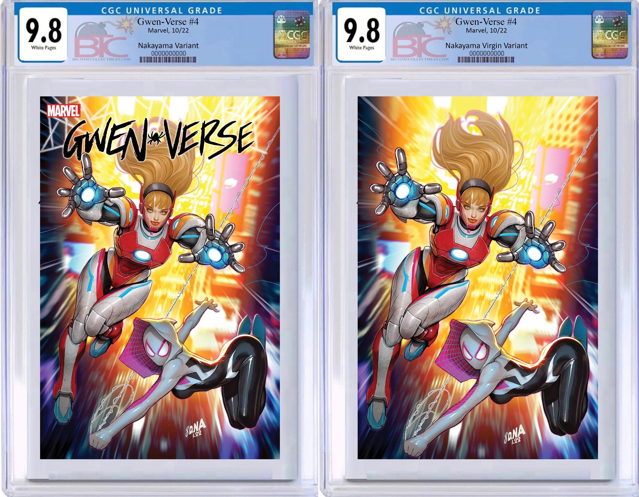 07/20/2022 SPIDER-GWEN GWENVERSE #4 DAVID NAKAYAMA EXCLUSIVE VIRGIN VARIANT SET (M1)