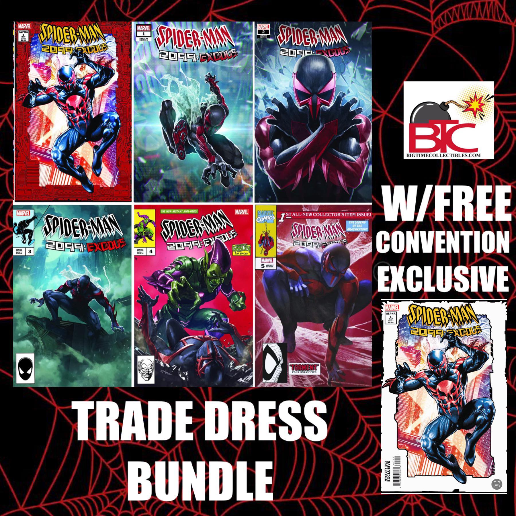 SPIDER-MAN 2099 EXODUS ULTIMATE TRADE DRESS BUNDLE W/FREE MICO SUAYAN CONVENTION EXCLUSIVE VARIANT