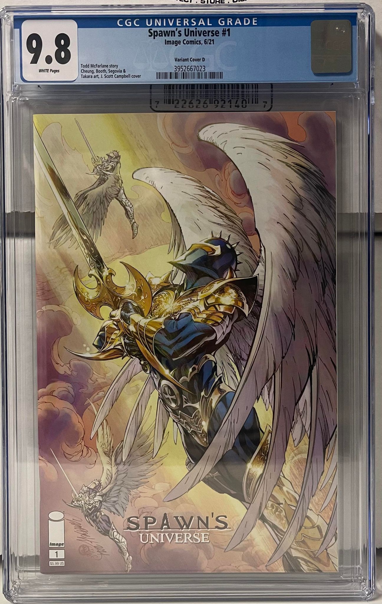 SPAWN UNIVERSE #1 CVR D CAMPBELL CGC 9.8 (INSTOCK) C78