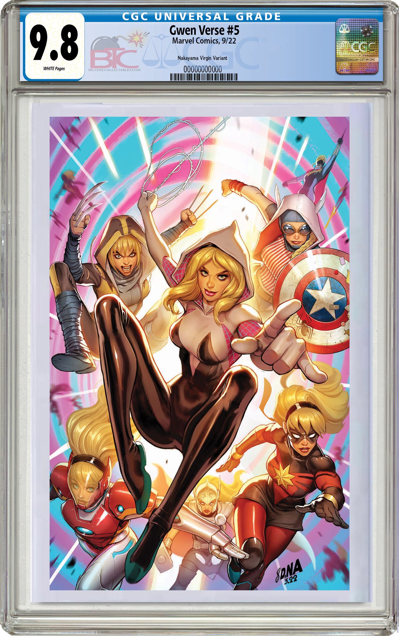 08/24/2022 SPIDER-GWEN GWENVERSE #5 DAVID NAKAYAMA EXCLUSIVE VIRGIN VARIANT W/FREE TRADE DRESS (M2)