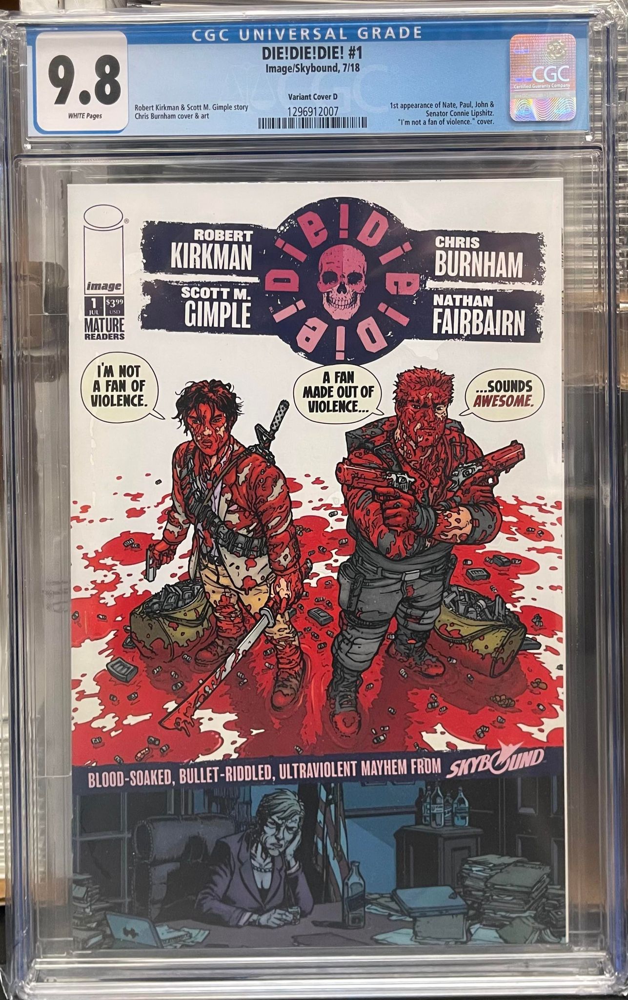 DIE!DIE!DIE! #1 VARIANT COVER D CGC 9.8
