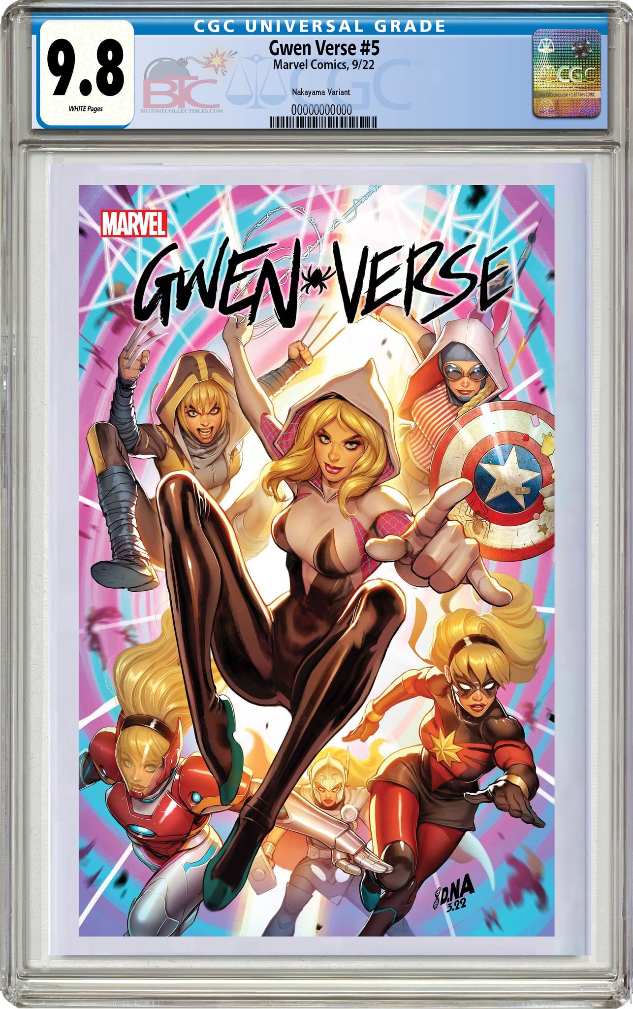 08/24/2022 SPIDER-GWEN GWENVERSE #5 DAVID NAKAYAMA EXCLUSIVE VIRGIN VARIANT W/FREE TRADE DRESS (M2)