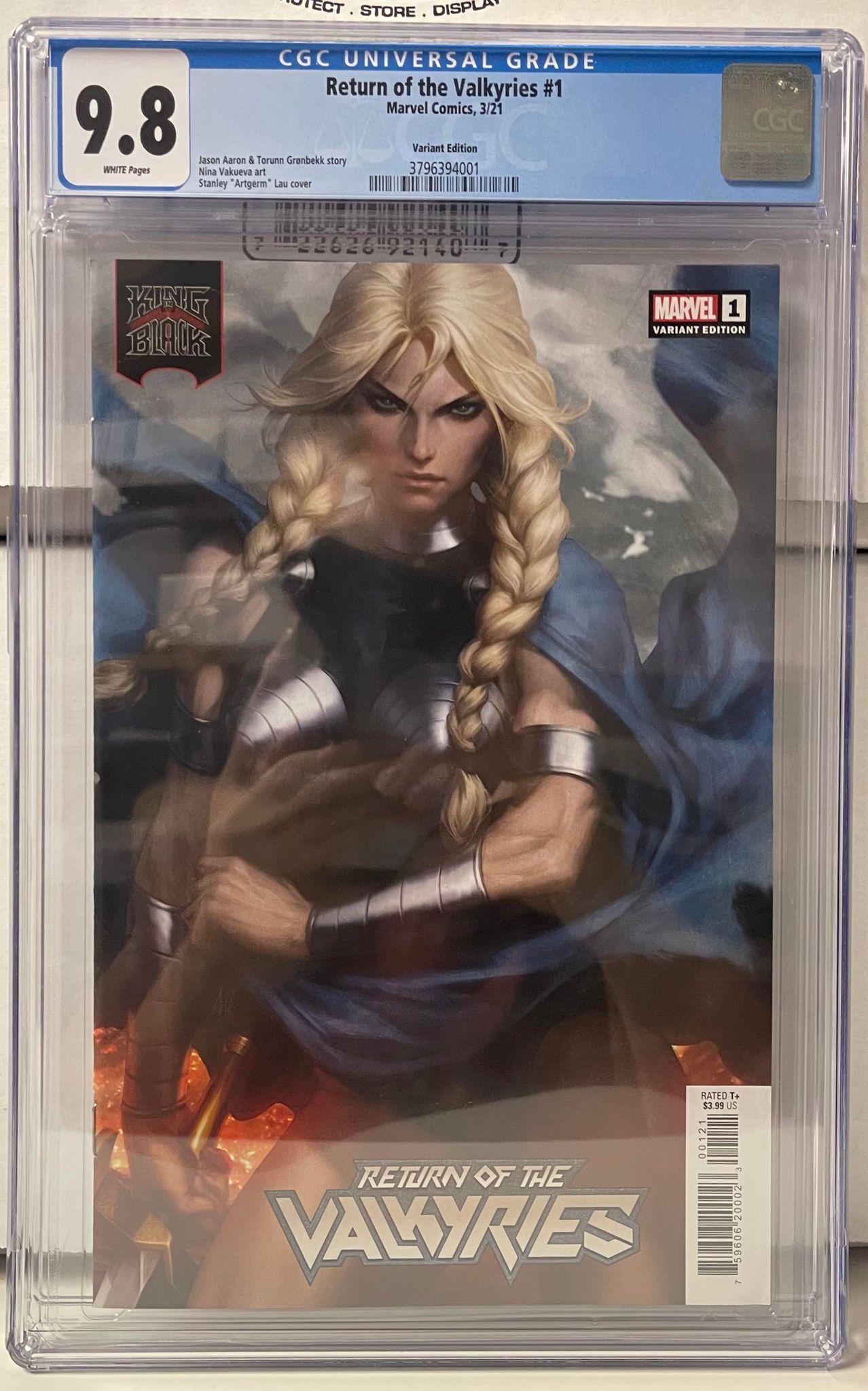 KING IN BLACK RETURN OF VALKYRIES #1 ARTGERM VARIANT (TRADE DRESS) CGC 9.8 (INSTOCK) C76