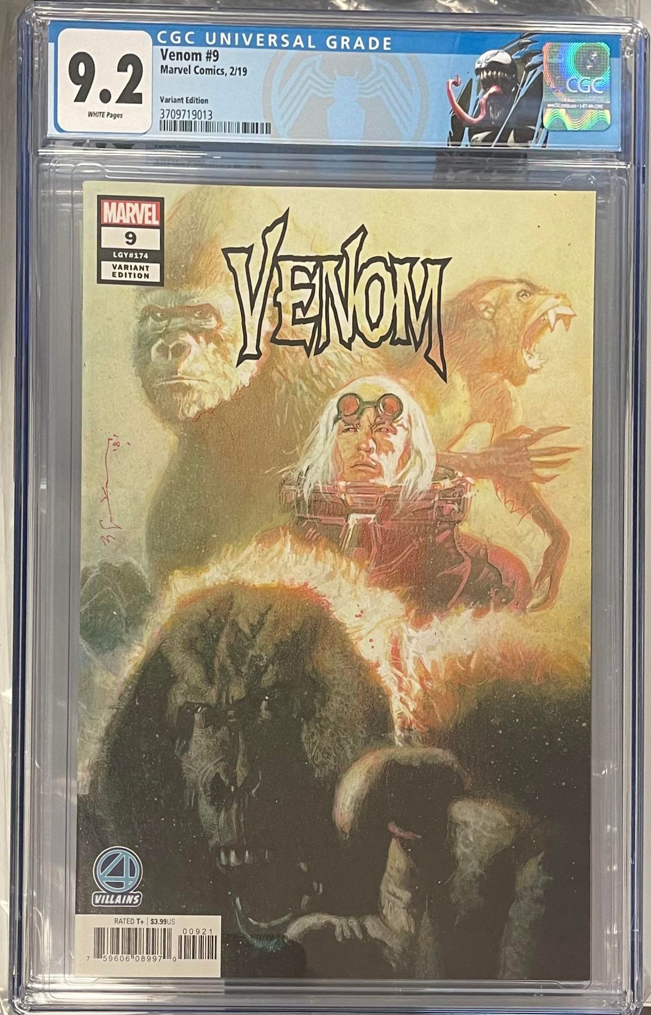 VENOM #9 SIENKIEWICZ VARIANT 1ST OF DYLAN BROCK CGC 9.2 W/RETIRED VENOM CUSTOM LABEL (INSTOCK) C89