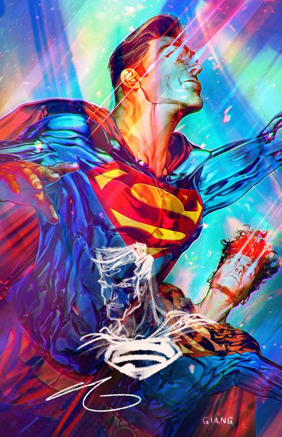 SUPERMAN SON OF KAL-EL #17 JOHN GIANG EXCLUSIVE VIRGIN FOIL VARIANT