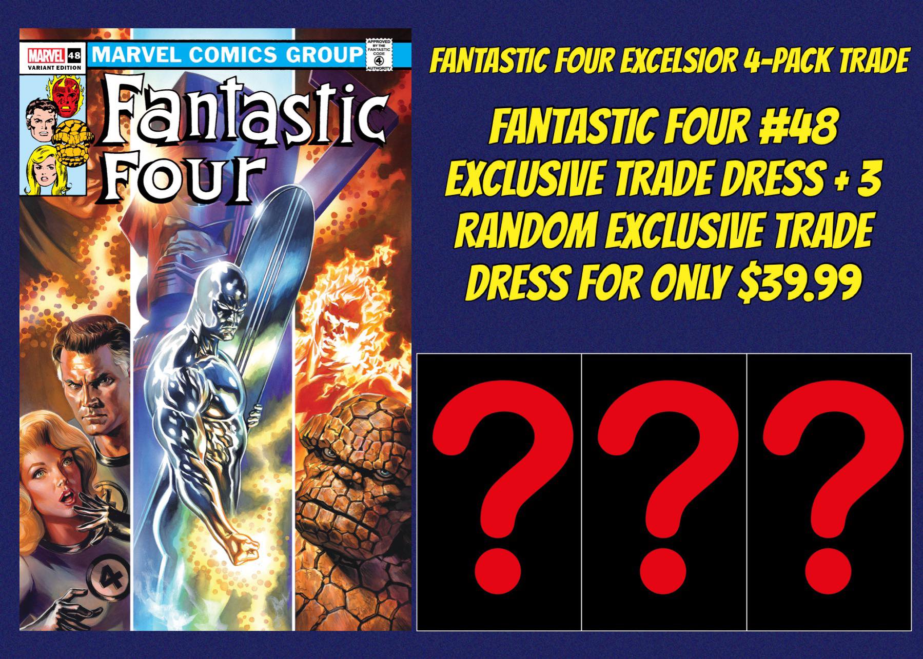 10/12/2022 FANTASTIC FOUR EXCELSIOR 4-PACK TRADE DRESS