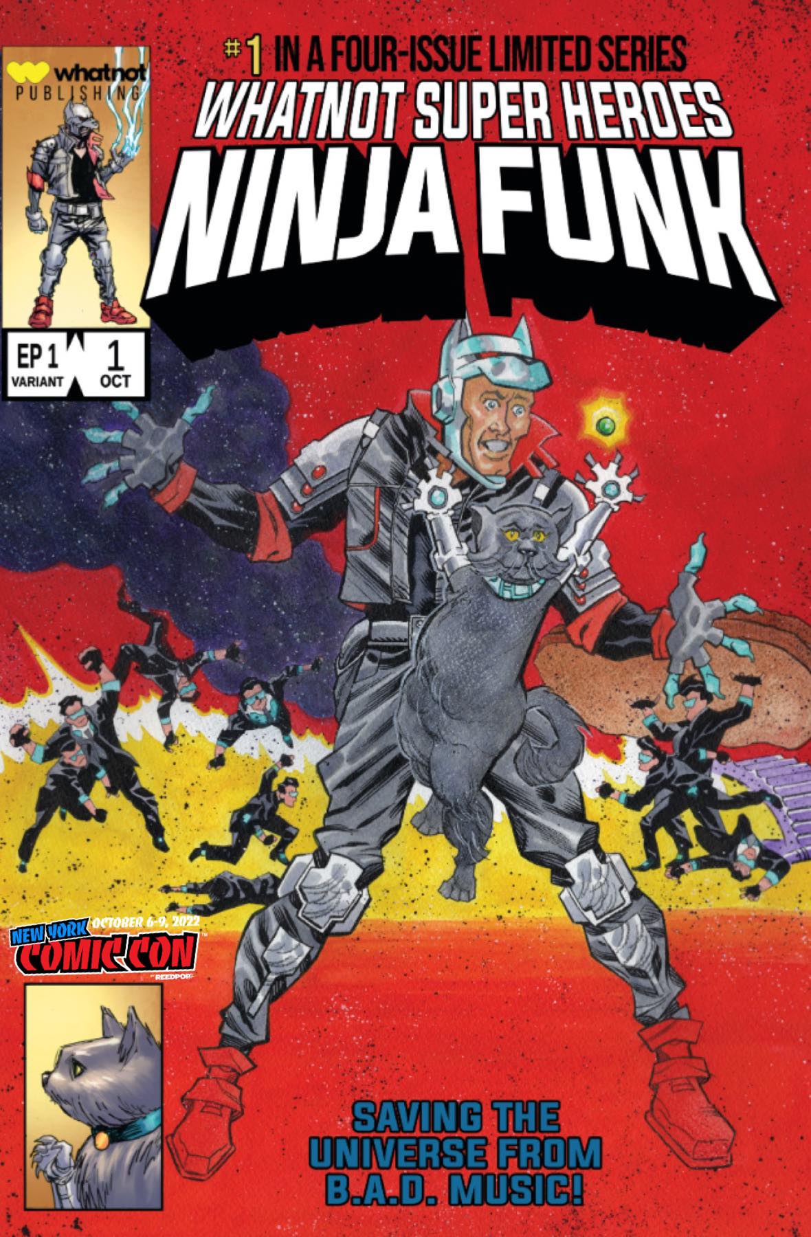 NINJA FUNK #1 JOHN BEATTY NYCC EXCLUSIVE SECRET WARS 8 HOMAGE OPTIONS