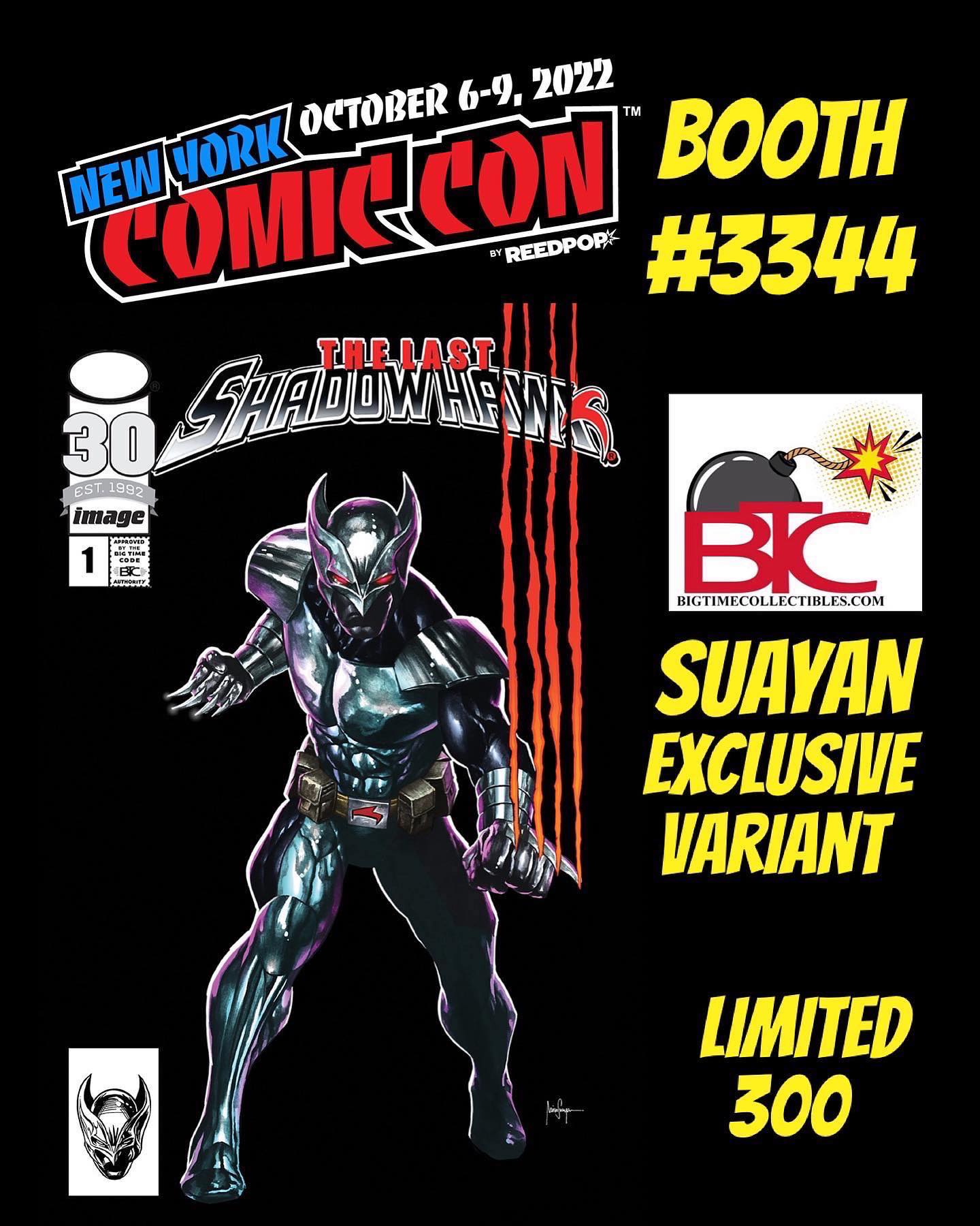THE LAST SHADOWHAWK #1 MICO SUAYAN NYCC EXCLUSIVE VARIANT (I35)(I156)