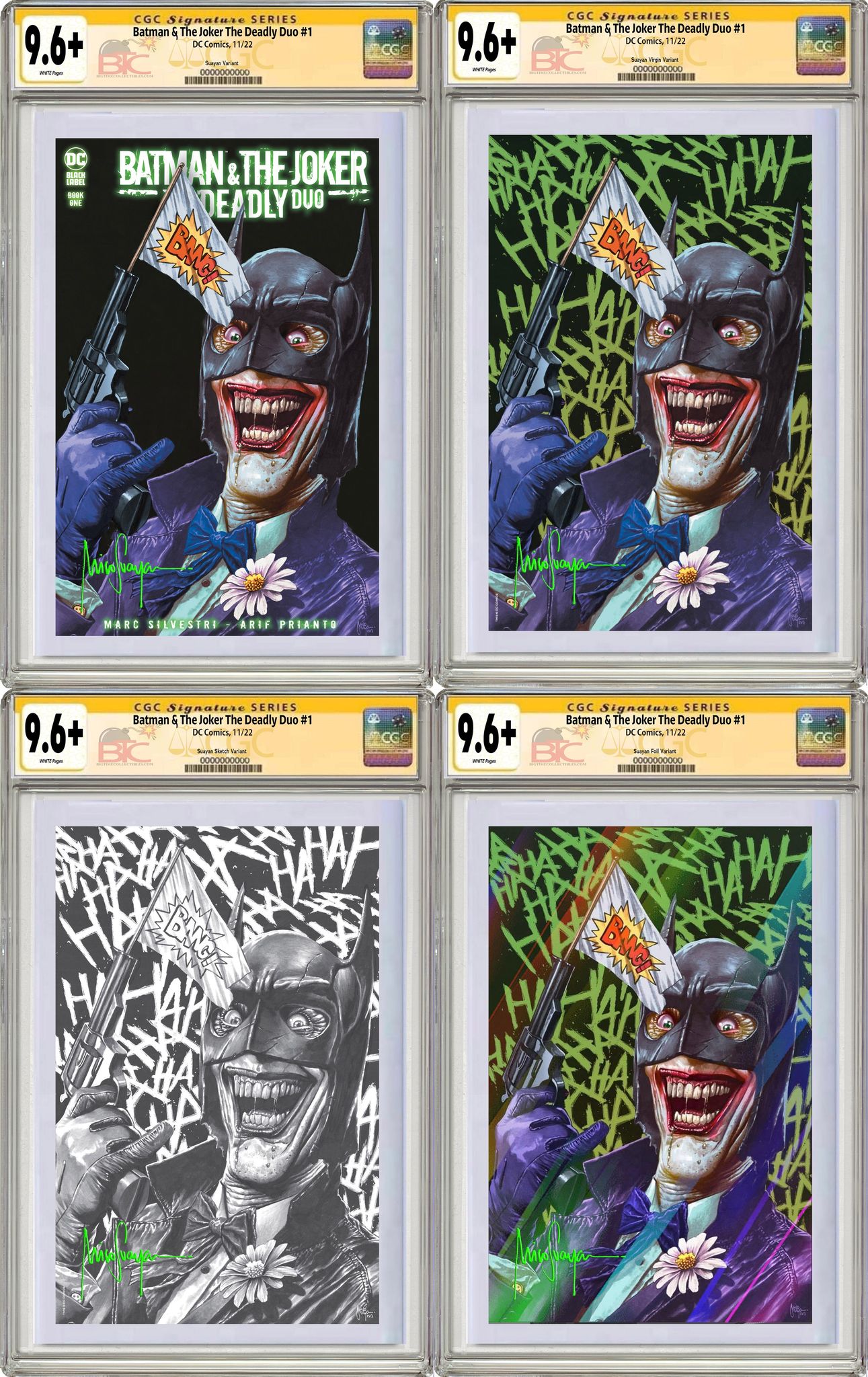 BATMAN & THE JOKER THE DEADLY DUO #1 MICO SUAYAN EXCLUSIVE VARIANT CGC GRADED OPTIONS