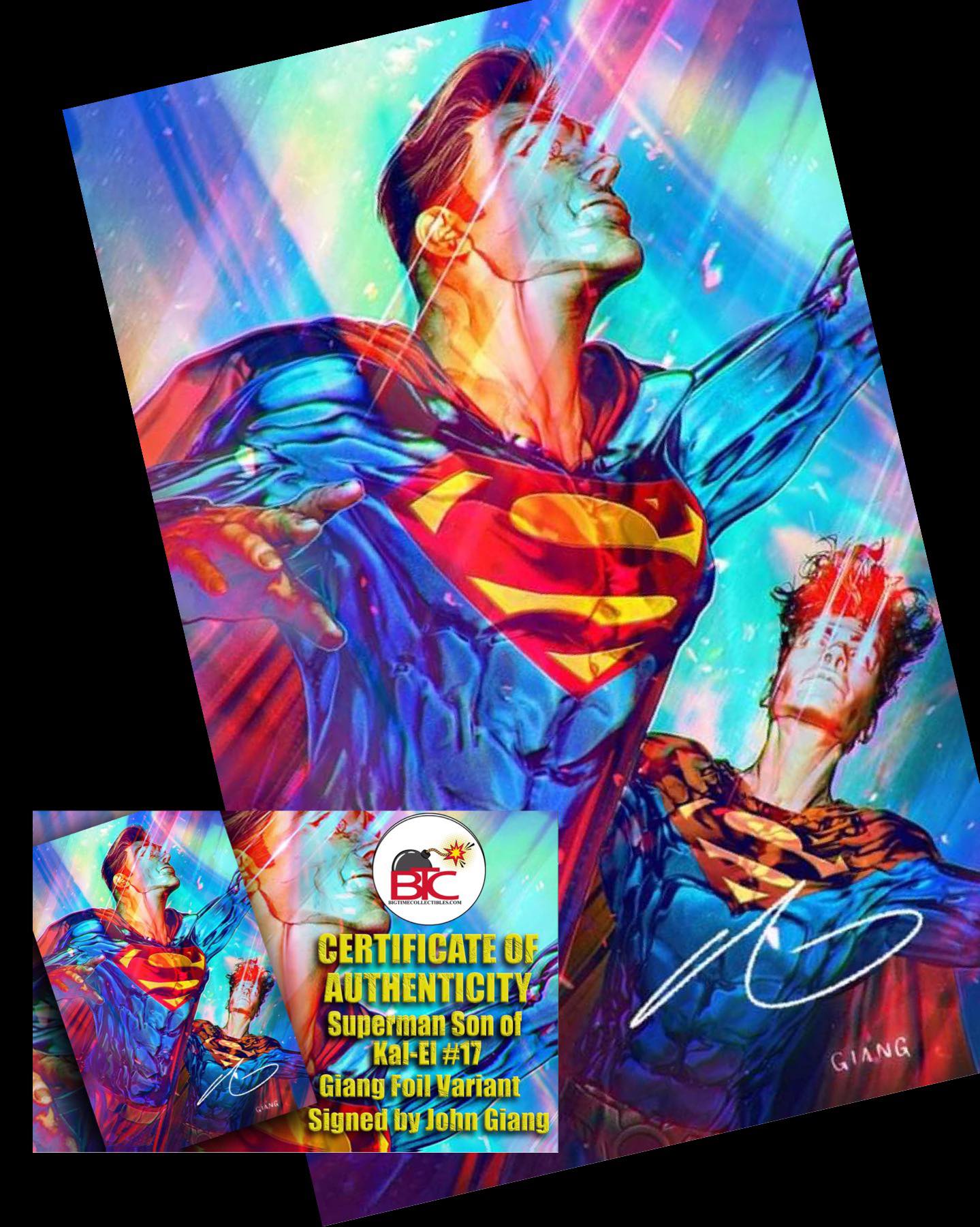 SUPERMAN SON OF KAL-EL #17 JOHN GIANG EXCLUSIVE VIRGIN FOIL VARIANT