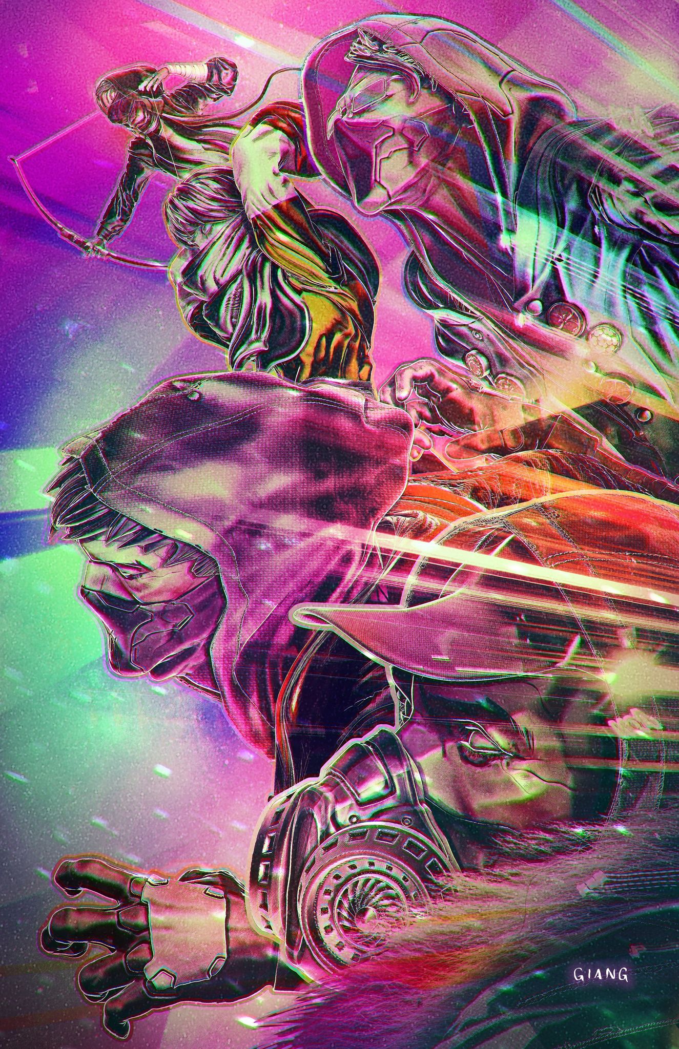 MMPR TMNT II #2 JOHN GIANG EXCLUSIVE VIRGIN VARIANT OPTIONS