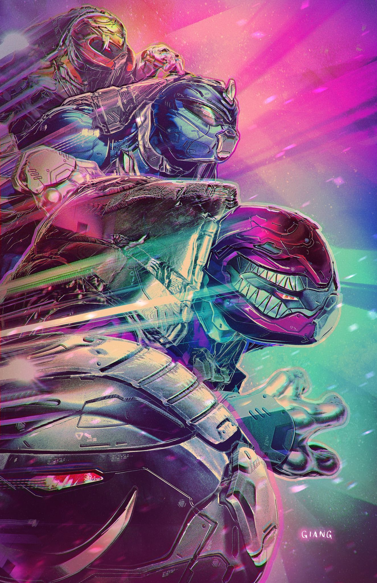 MMPR TMNT II #1 JOHN GIANG EXCLUSIVE VIRGIN VARIANT OPTIONS