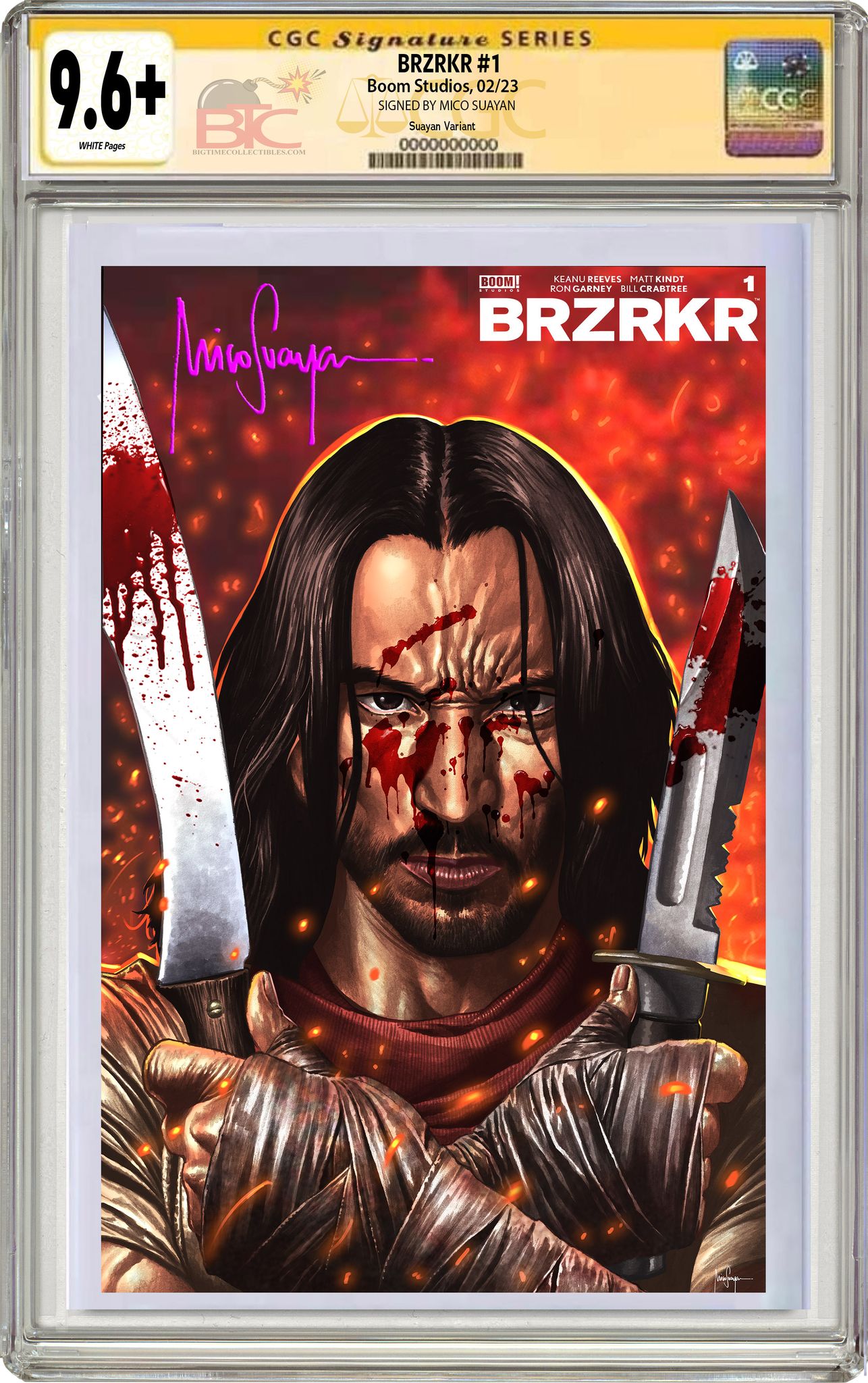 BRZRKR (BERZERKER) #1 MICO SUAYAN EXCLUSIVE IMMORTAL PRINTING