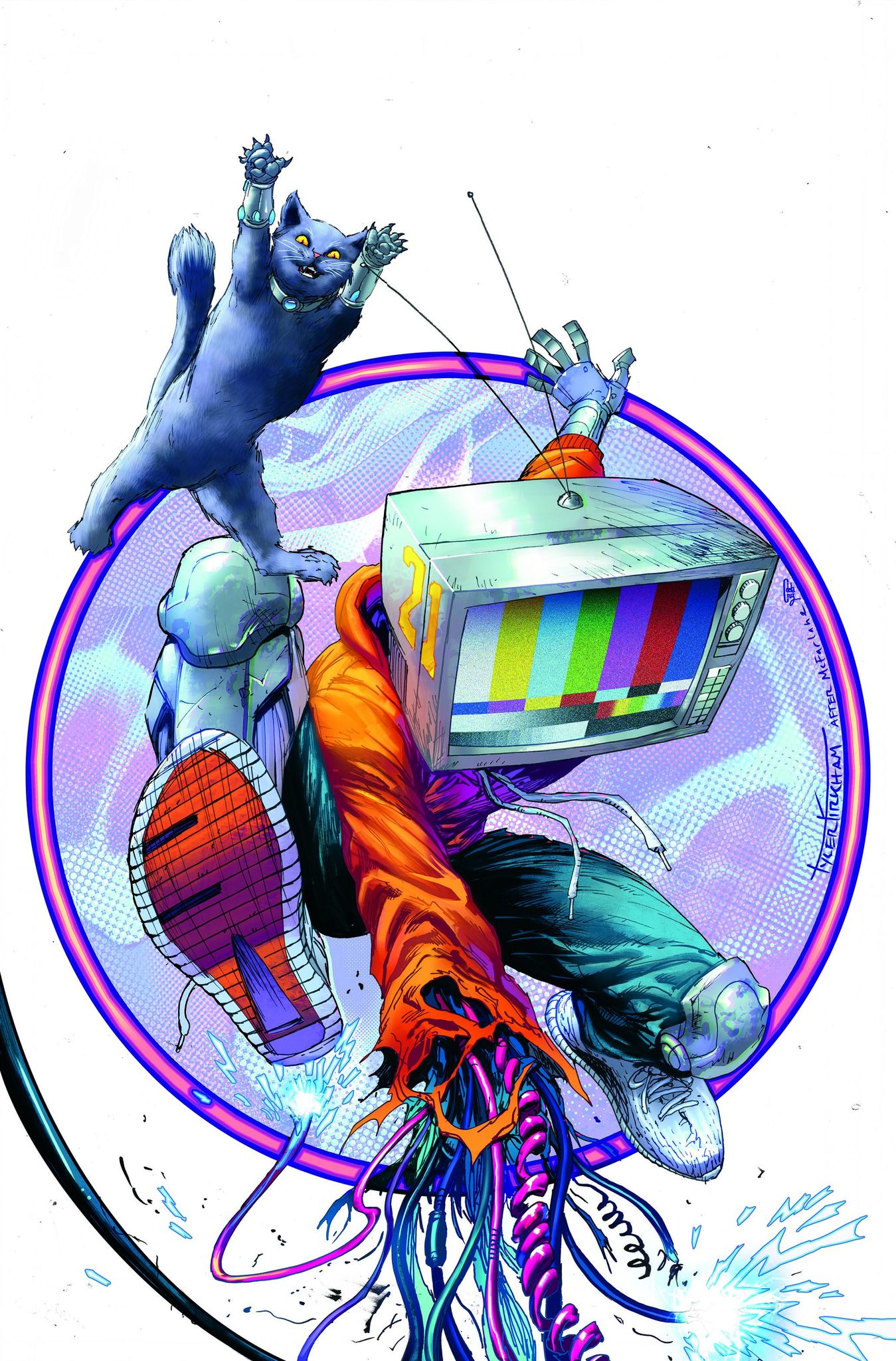NINJA FUNK #3 TYLER KIRKHAM EXCLUSIVE WHITE VIRGIN HOMAGE VARIANT COVERS