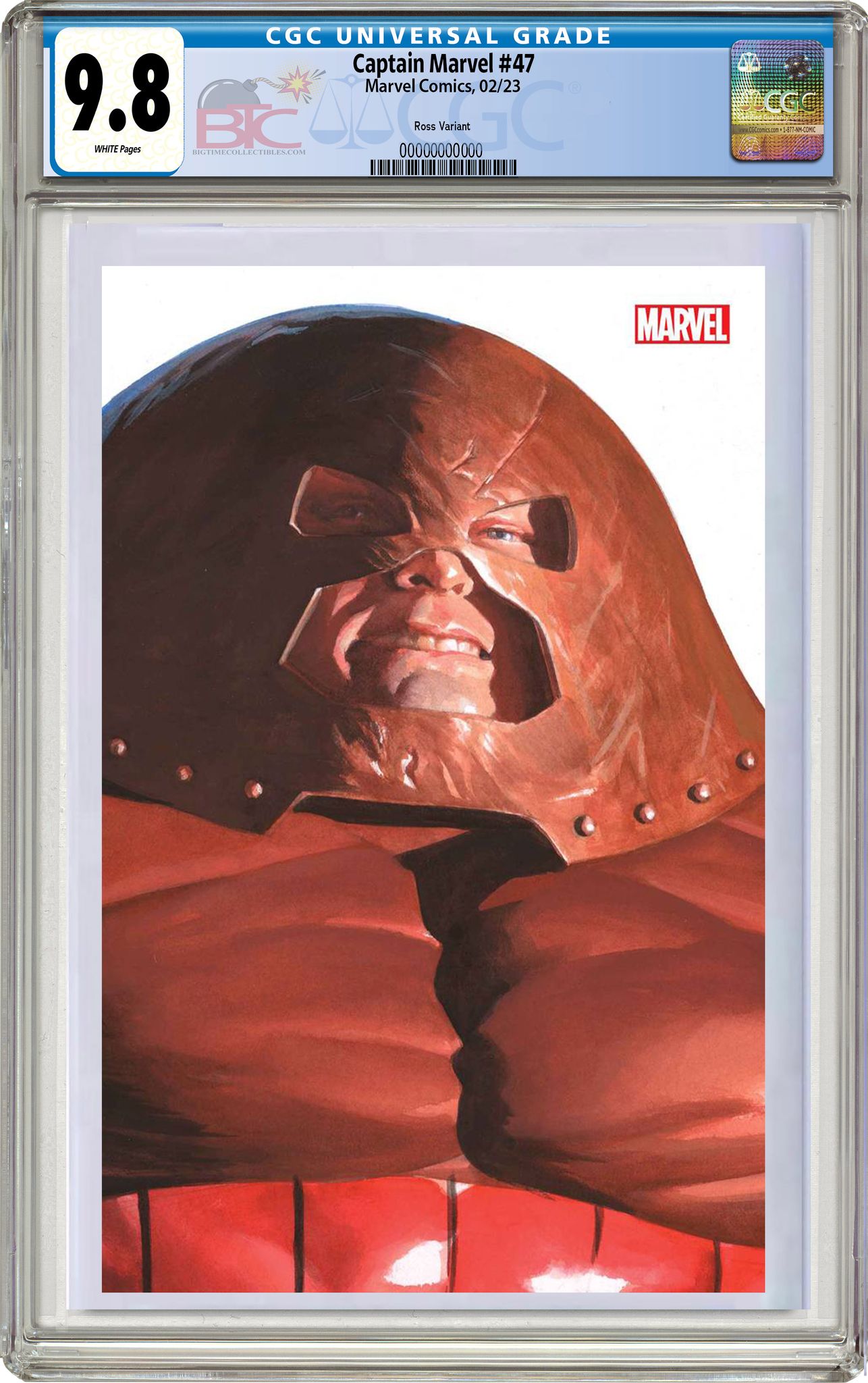 CAPTAIN MARVEL #47 ALEX ROSS TIMELESS JUGGERNAUT VIRGIN VARIANT CGC 9.8 (INSTOCK) C56