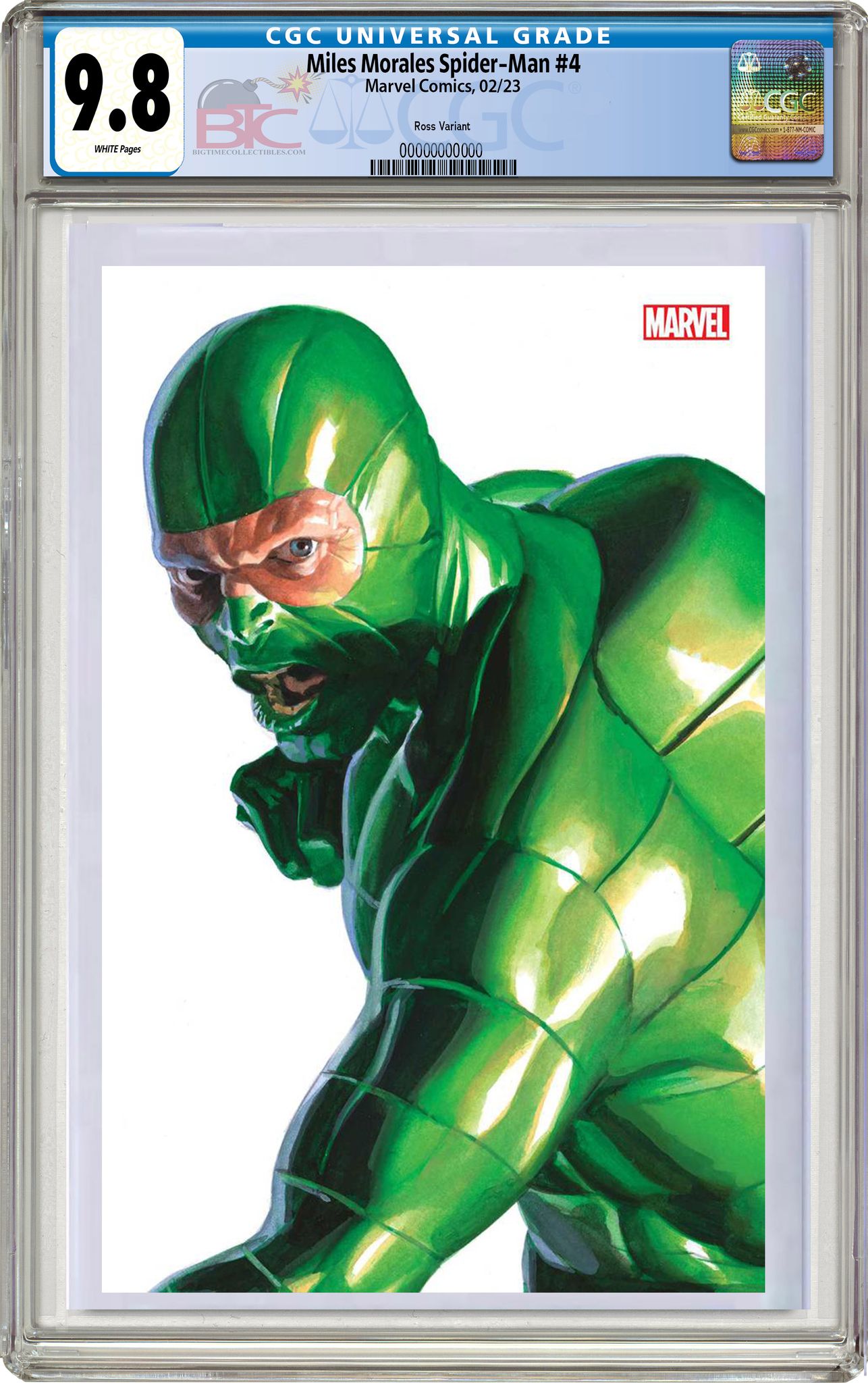 MILES MORALES SPIDER-MAN #4 ALEX ROSS TIMELESS SCORPION VIRGIN VARIANT CGC 9.8 (INSTOCK) C60