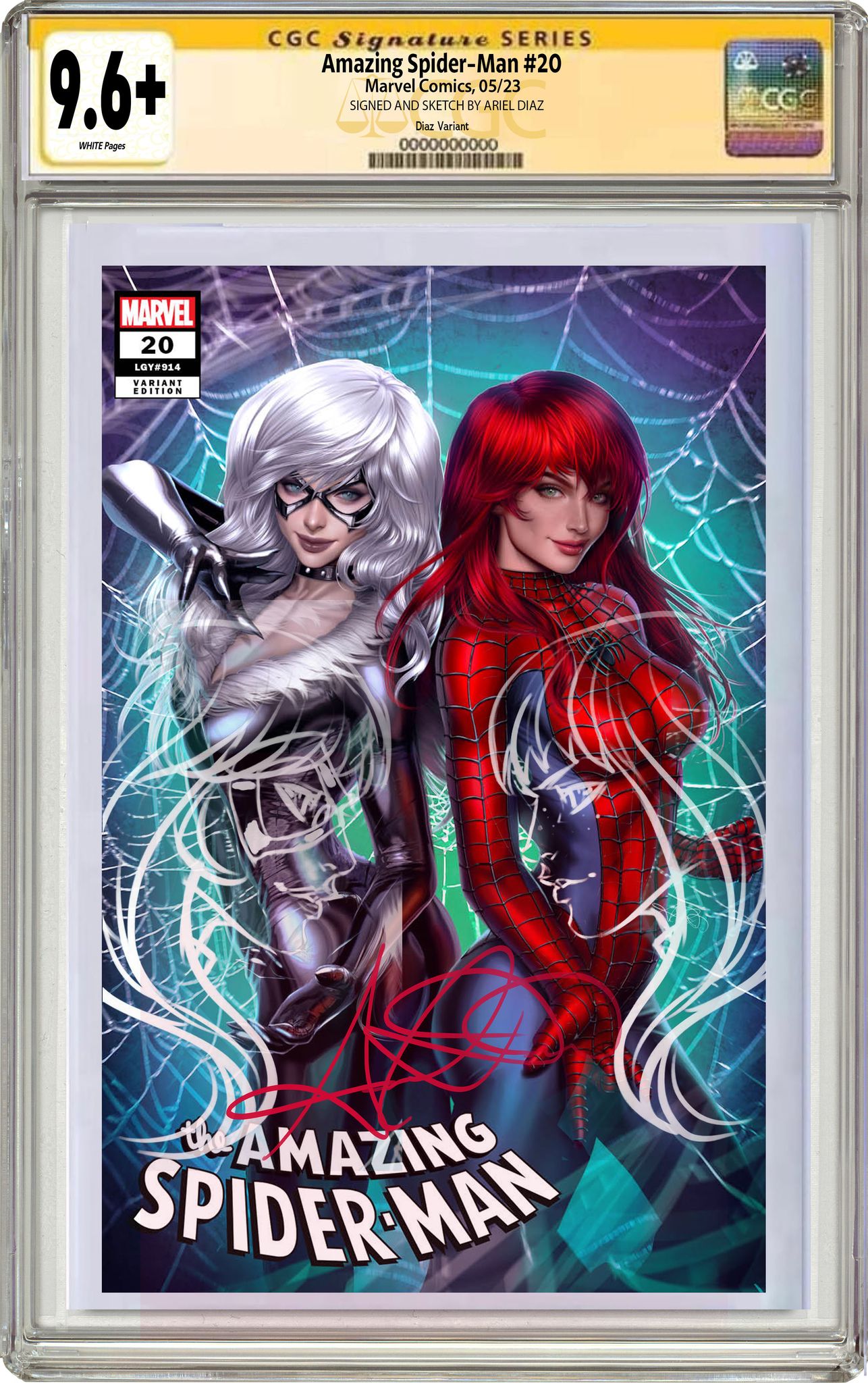AMAZING SPIDER-MAN #20 ARIEL DIAZ FIRST EVER MARVEL EXCLUSIVE VARIANT COVERS