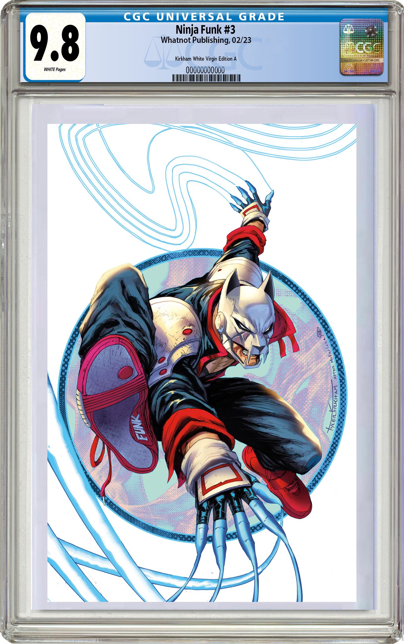 NINJA FUNK #3 TYLER KIRKHAM EXCLUSIVE WHITE VIRGIN HOMAGE VARIANT COVERS