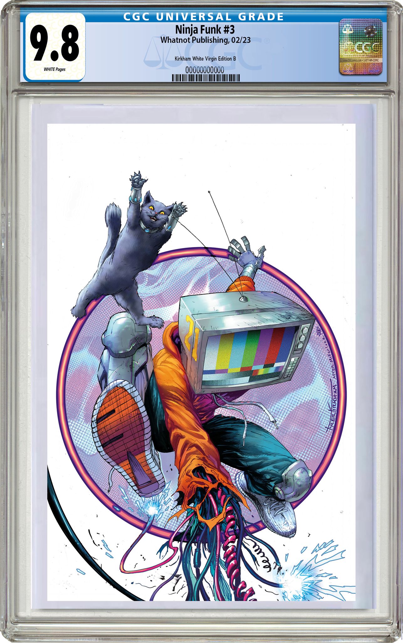 NINJA FUNK #3 TYLER KIRKHAM EXCLUSIVE WHITE VIRGIN HOMAGE VARIANT COVERS