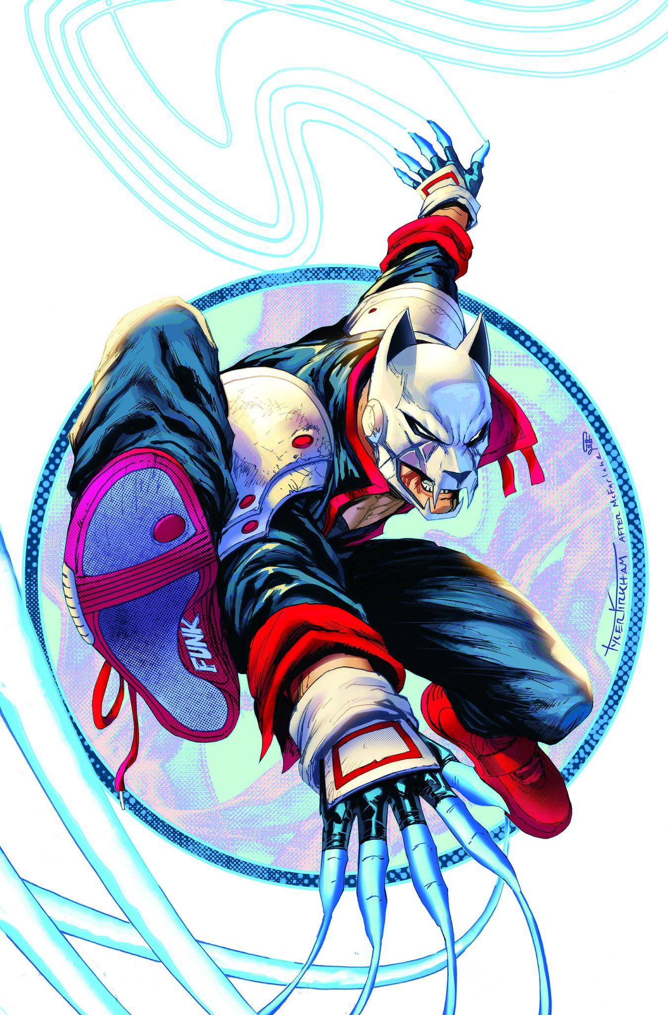 NINJA FUNK #3 TYLER KIRKHAM EXCLUSIVE WHITE VIRGIN HOMAGE VARIANT COVERS
