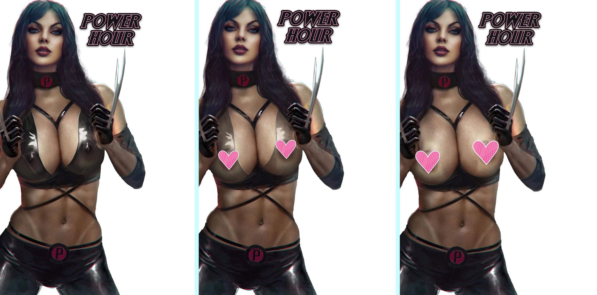 POWER HOUR SHIKARII KNIVES COSPLAY EXCLUSIVE SKETCH VARIANT COVERS