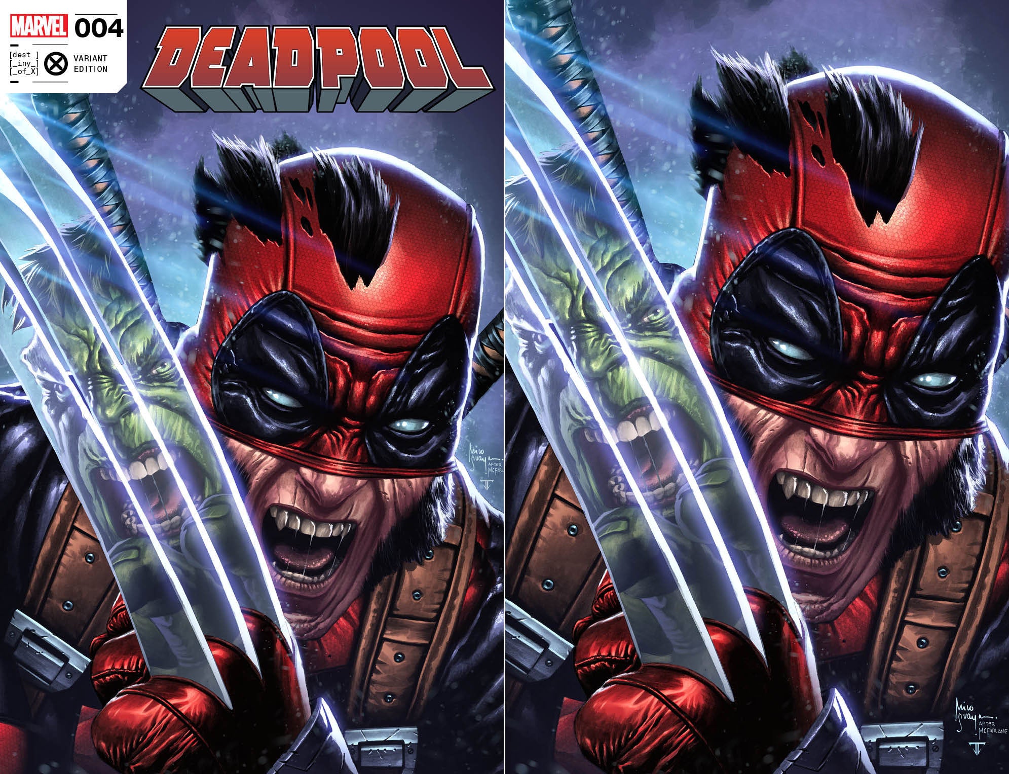 DEADPOOL #4 MICO SUAYAN EXCLUSIVE VARIANT COVERS