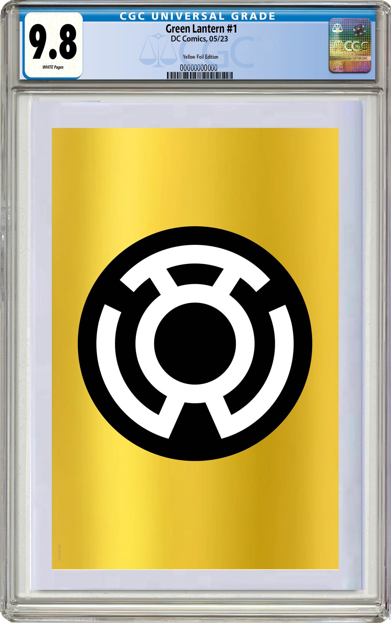 GREEN LANTERN #1 YELLOW LANTERN FOIL EDITION RAW & GRADED OPTIONS - 5/9/2023