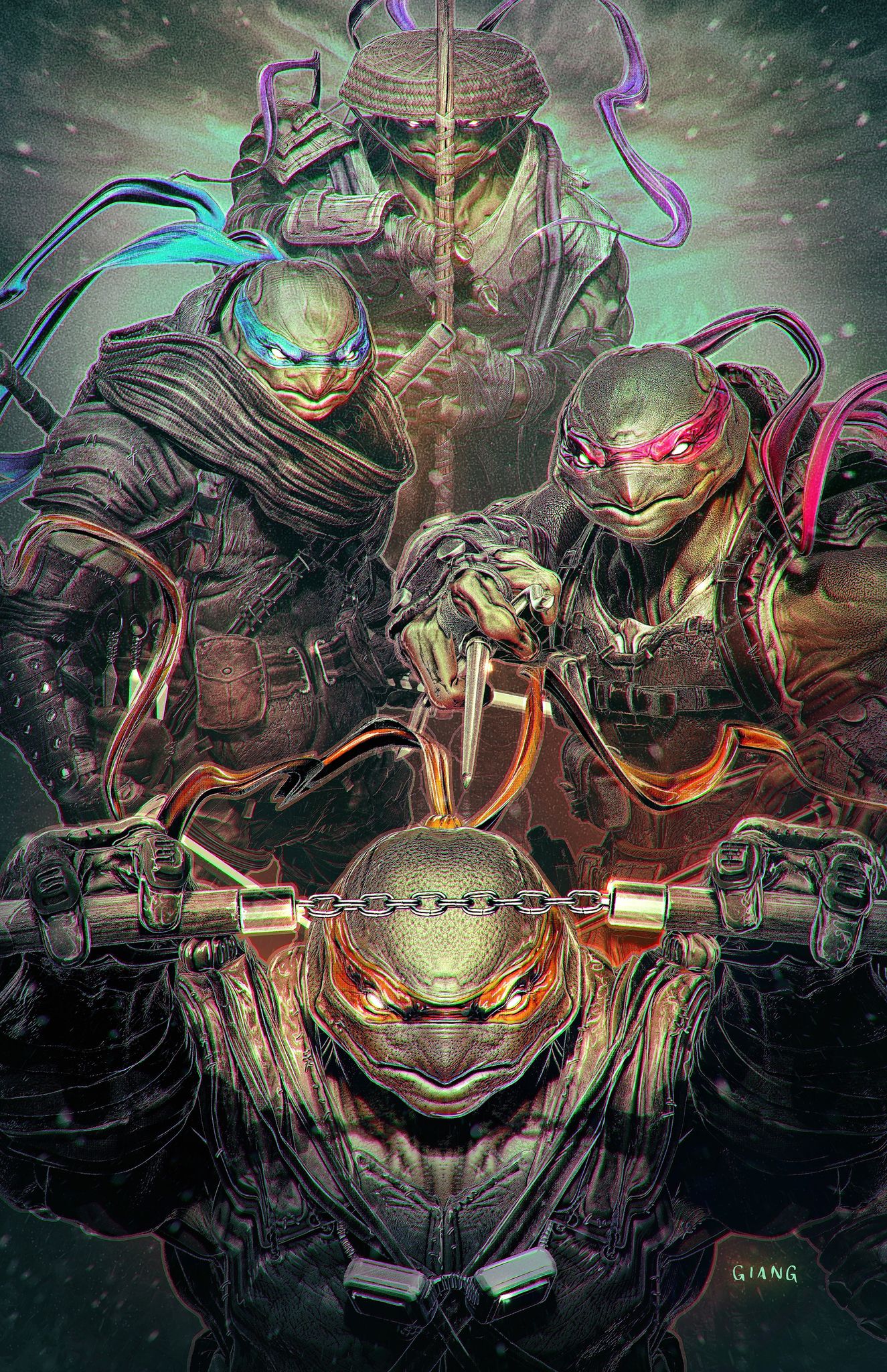 TEENAGE MUTANT NINJA TURTLES : THE LAST RONIN - LOST YEARS #3 JOHN GIANG EXCLUSIVE VARIANT COVER (I2)
