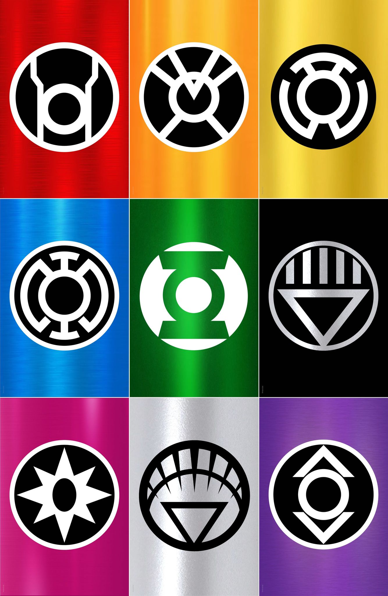 GREEN LANTERN #1 BTC 9-PACK COLOR SPECTRUM BUNDLE RAW FOIL EDITION WITH FREE SET OF POWER RINGS - 5/9/2023 (D39)