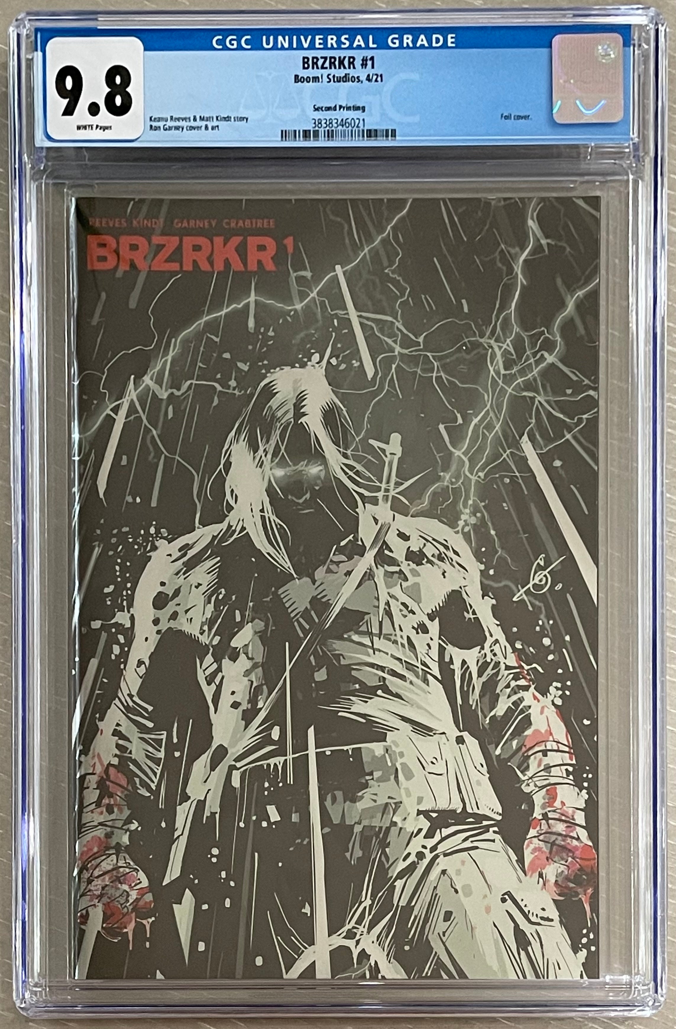 BRZRKR (BERZERKER) #1 2ND PRINT FOIL VARIANT CGC 9.8